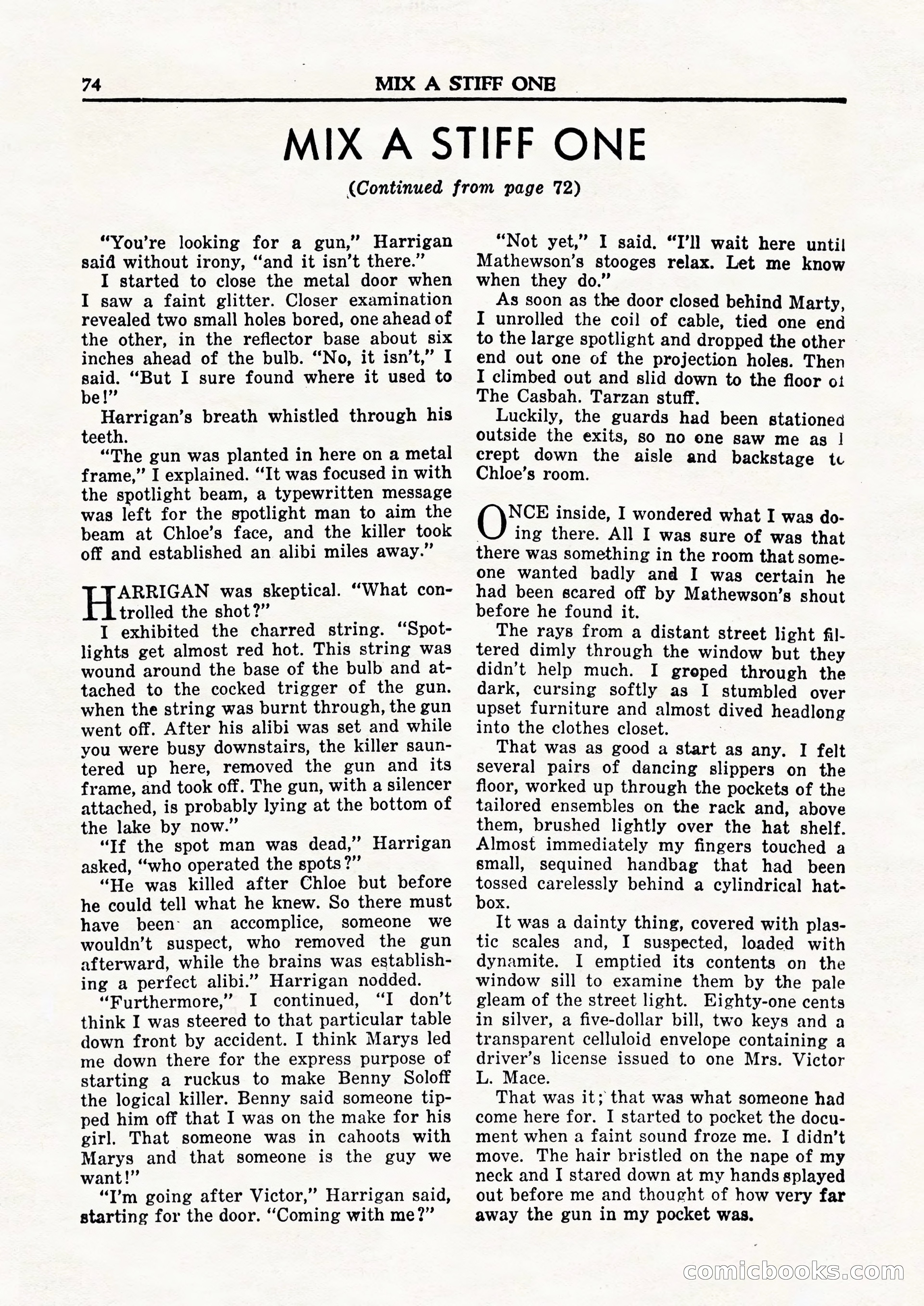 Private Detective Stories, February 1948 — page 76 of 84