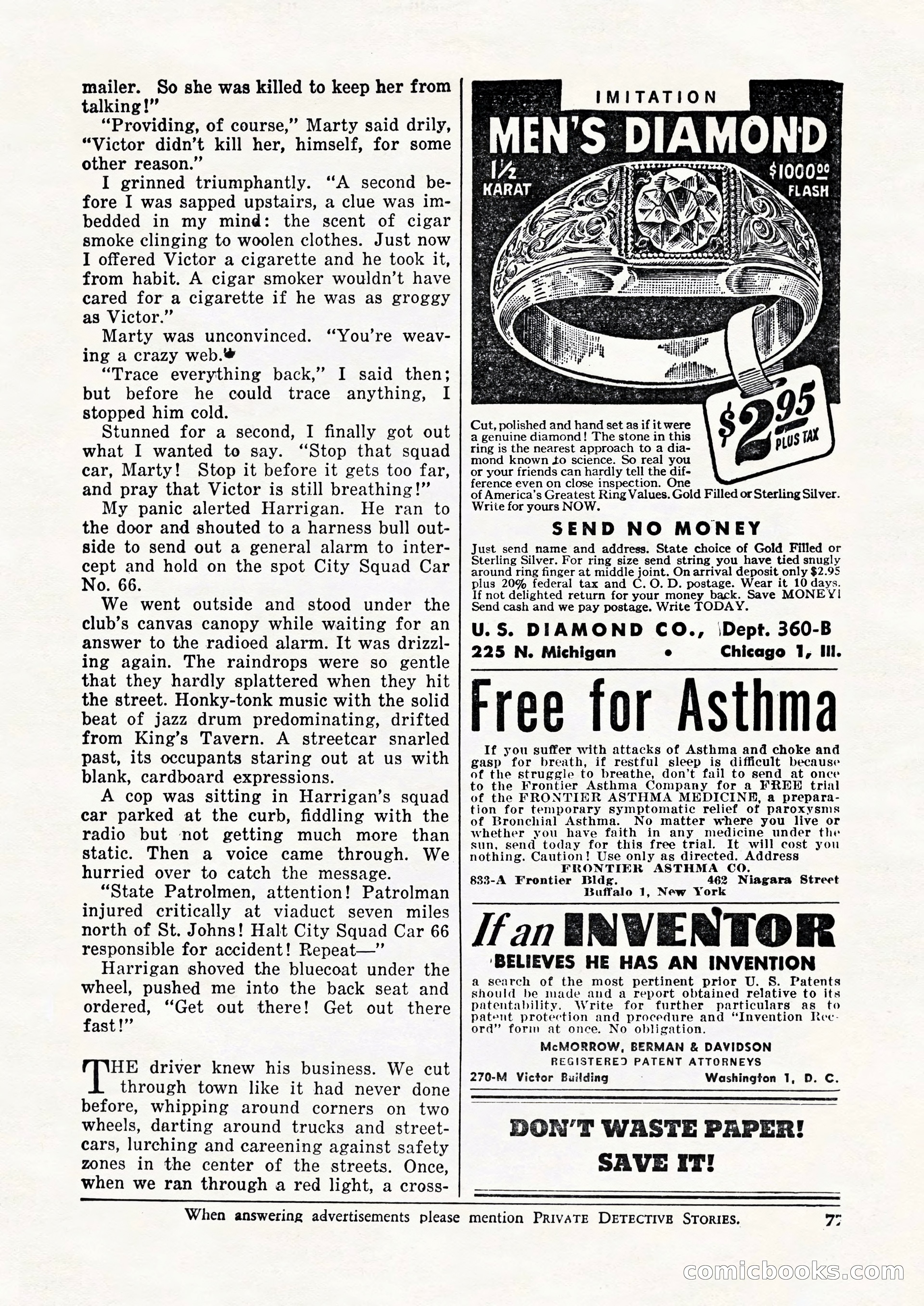 Private Detective Stories, February 1948 — page 79 of 84