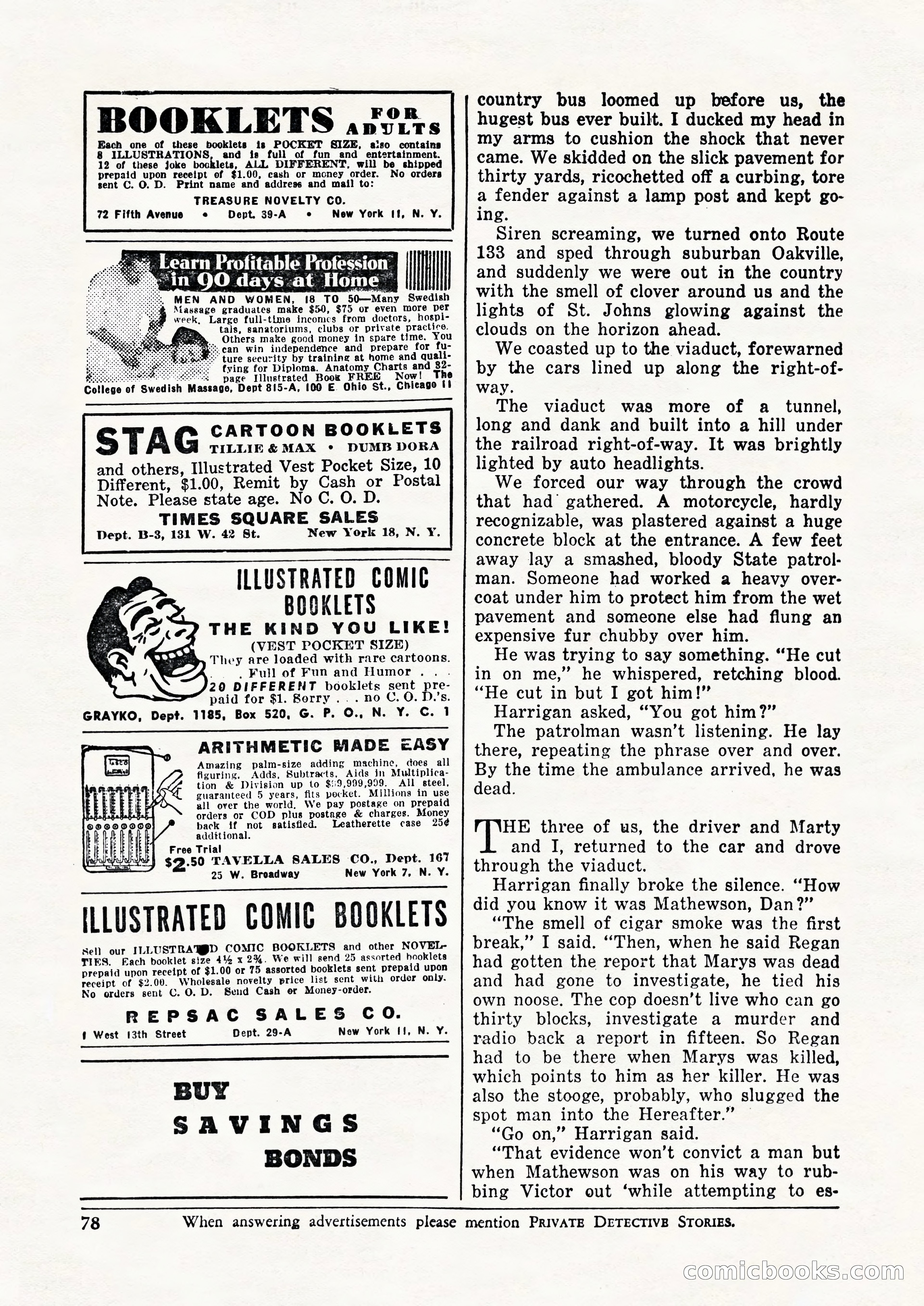 Private Detective Stories, February 1948 — page 80 of 84