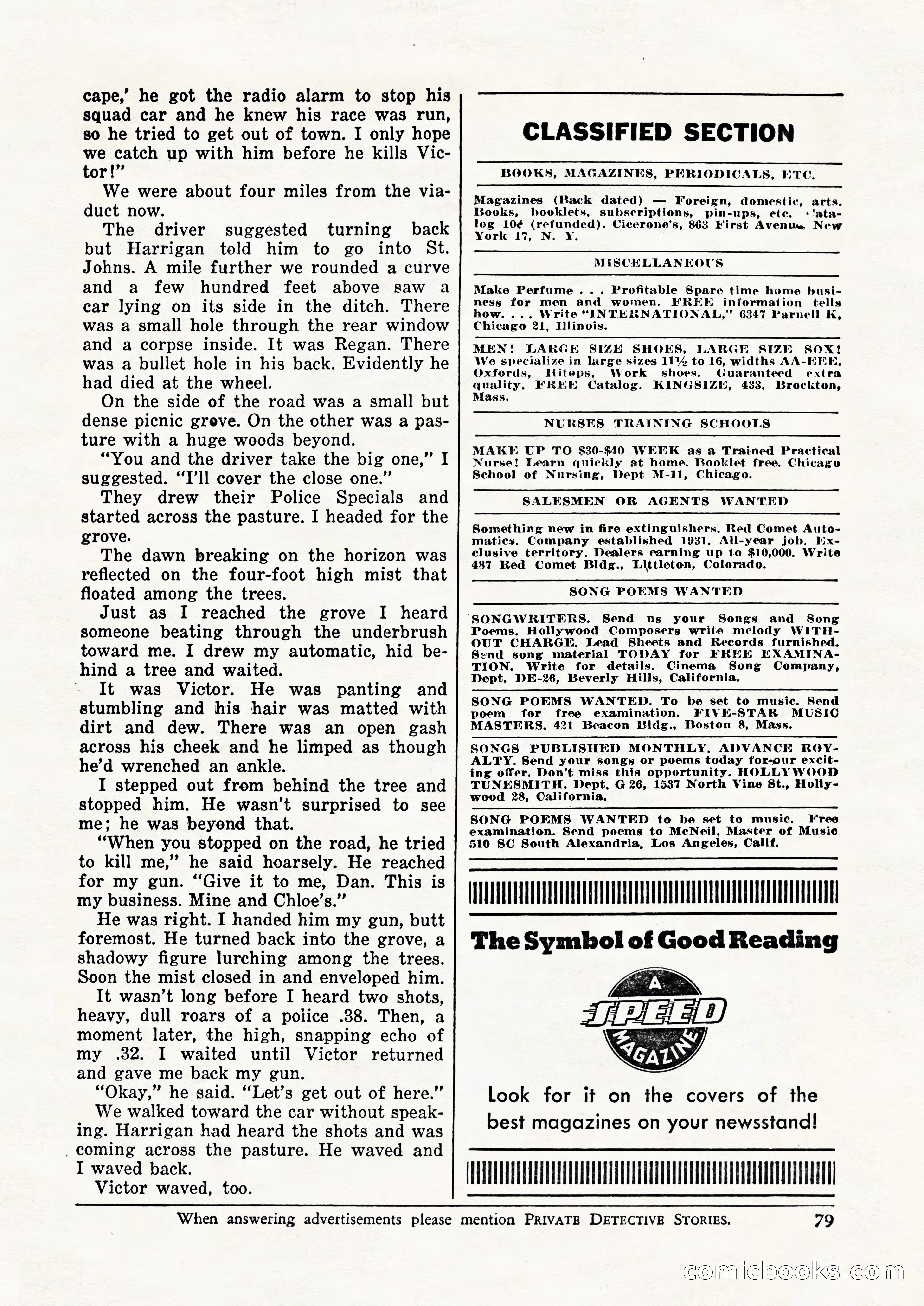 Private Detective Stories, February 1948 — page 81 of 84