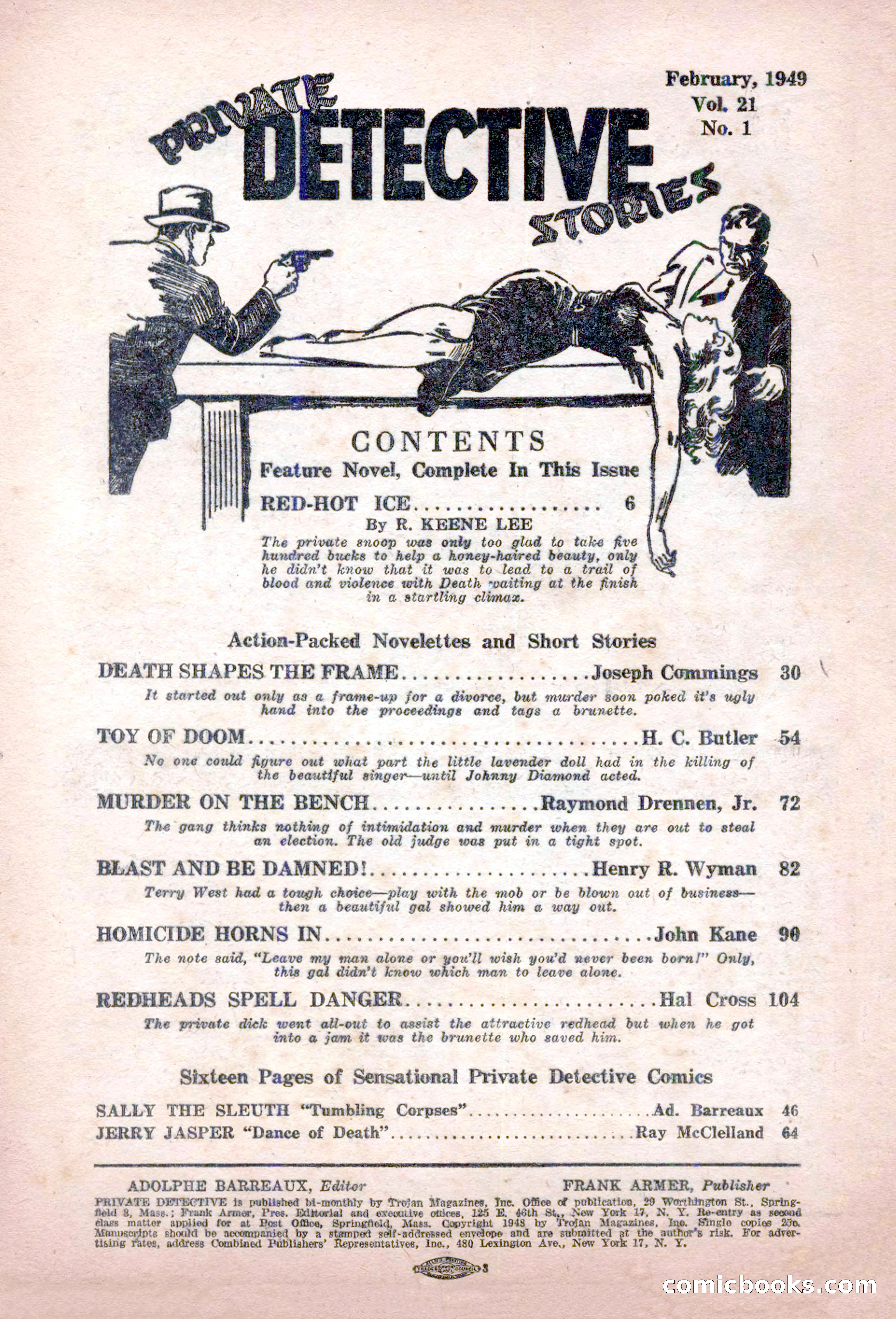 Private Detective Stories, February 1949 — page 4 of 132