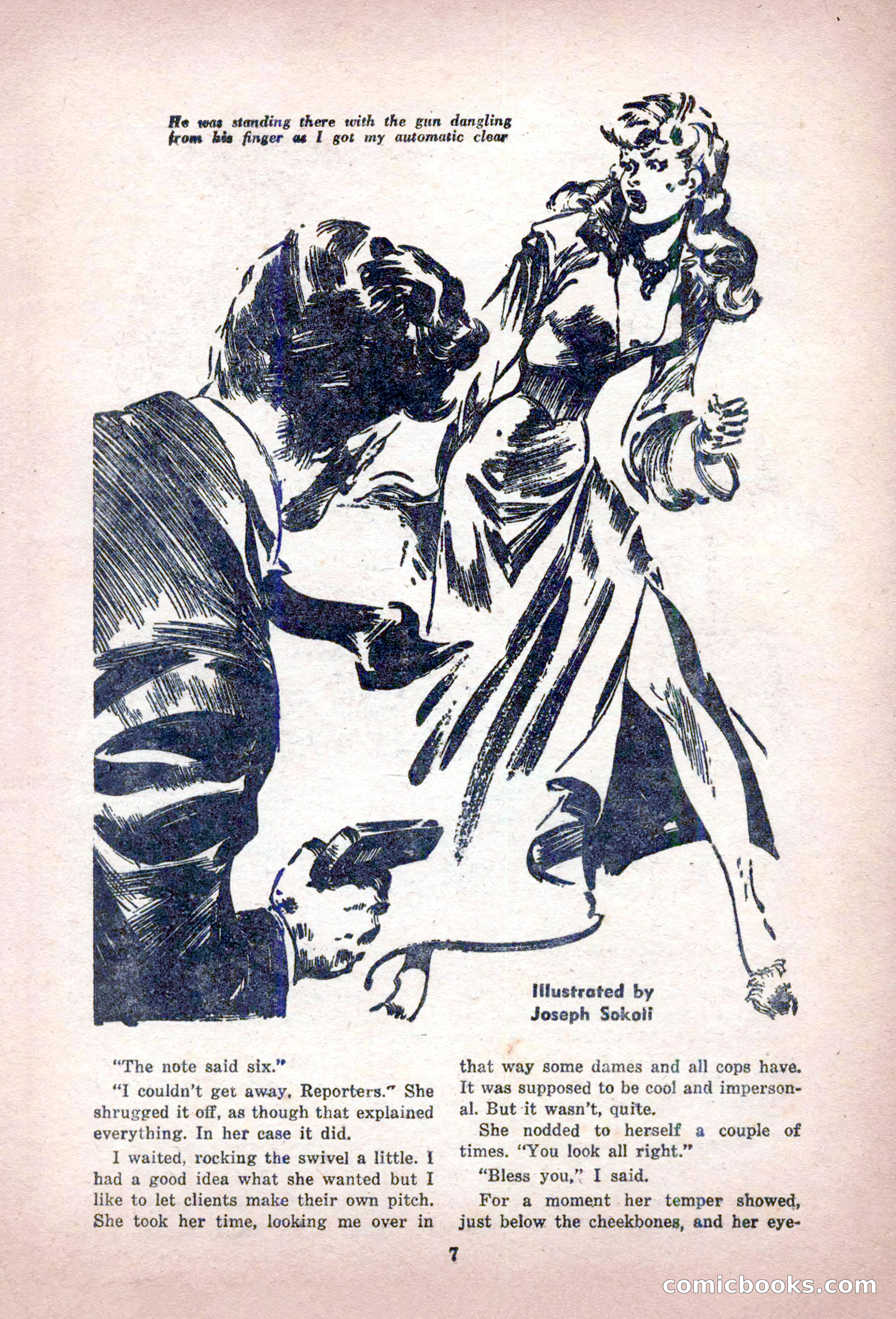 Private Detective Stories, February 1949 — page 7 of 132