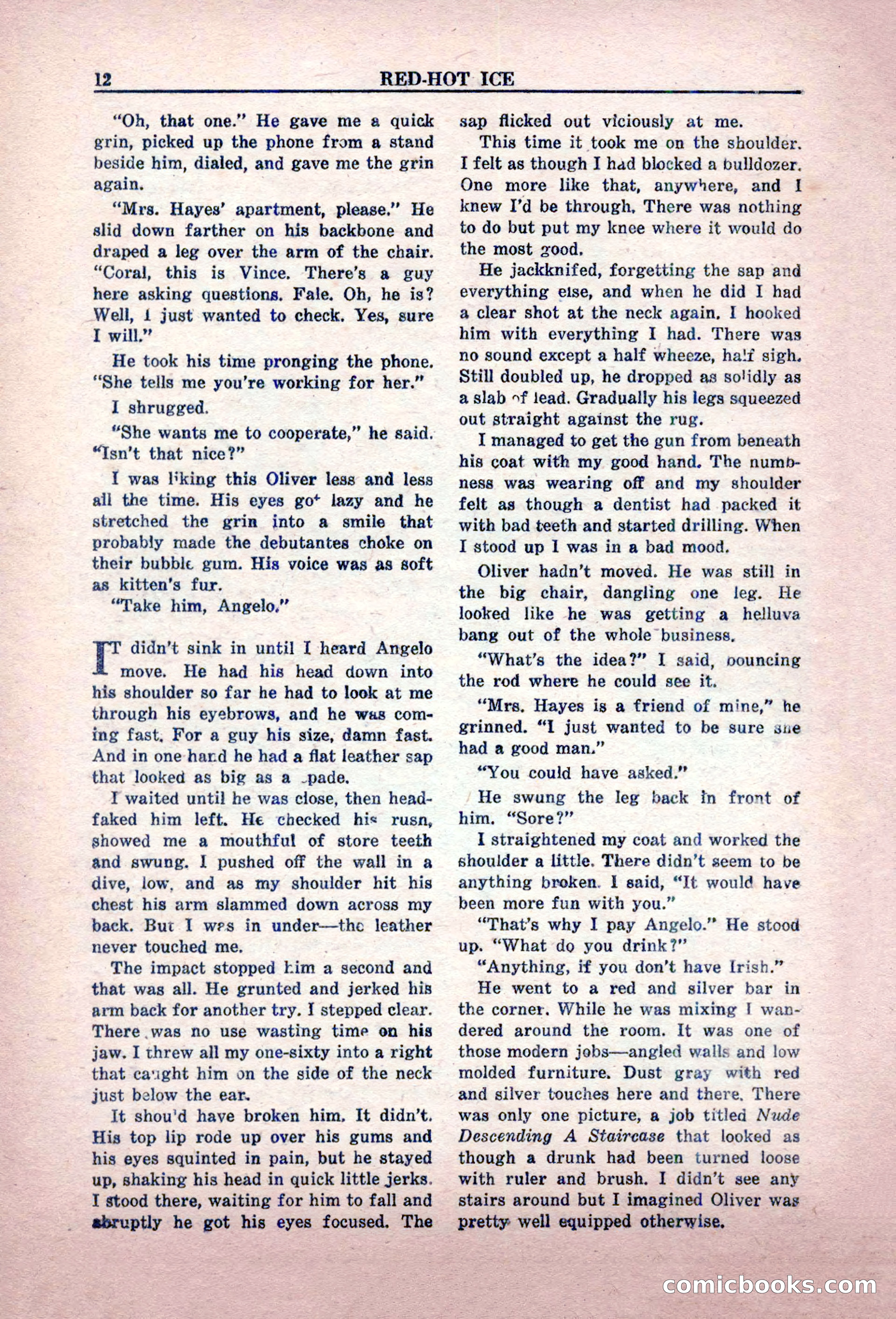 Private Detective Stories, February 1949 — page 12 of 132