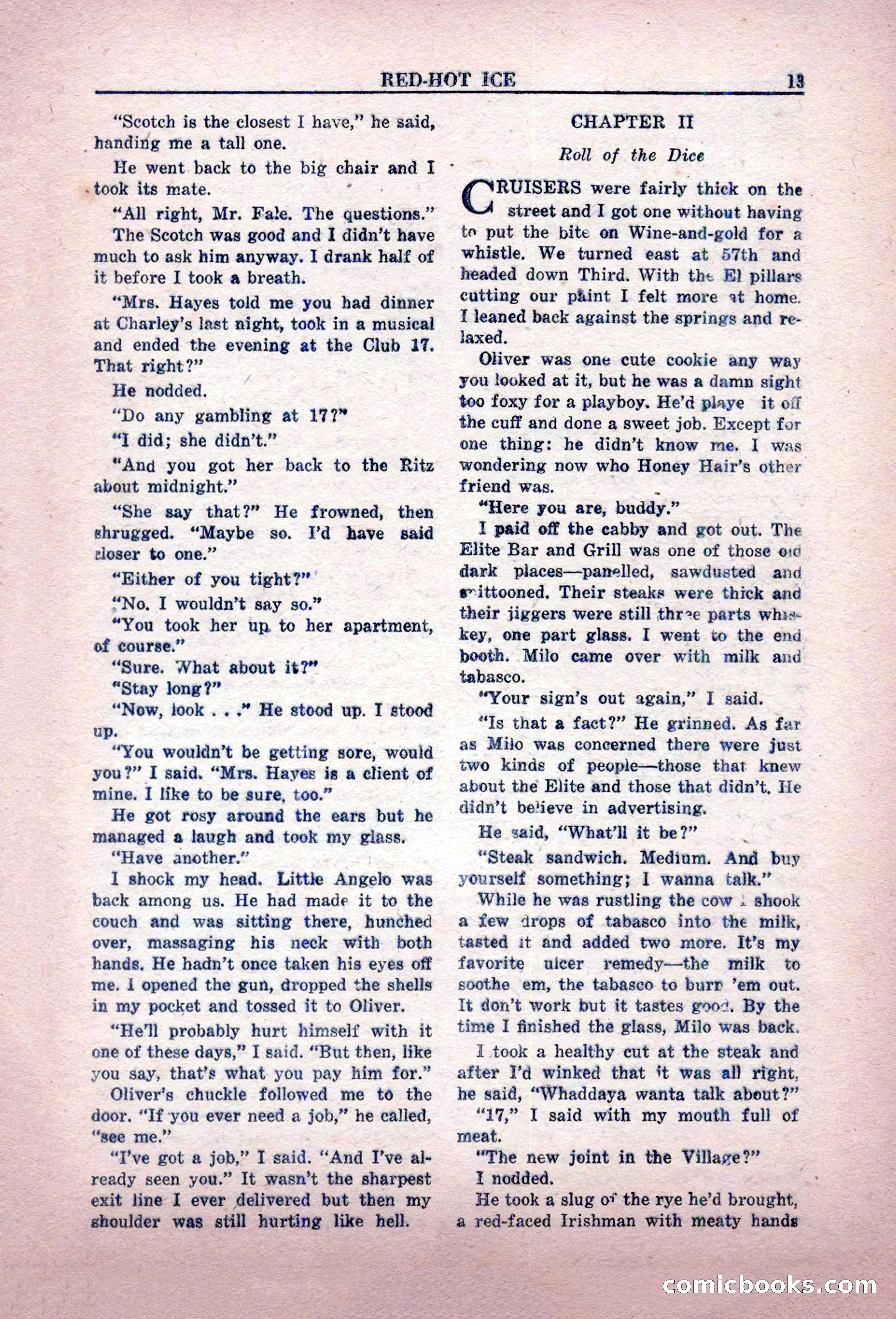 Private Detective Stories, February 1949 — page 13 of 132