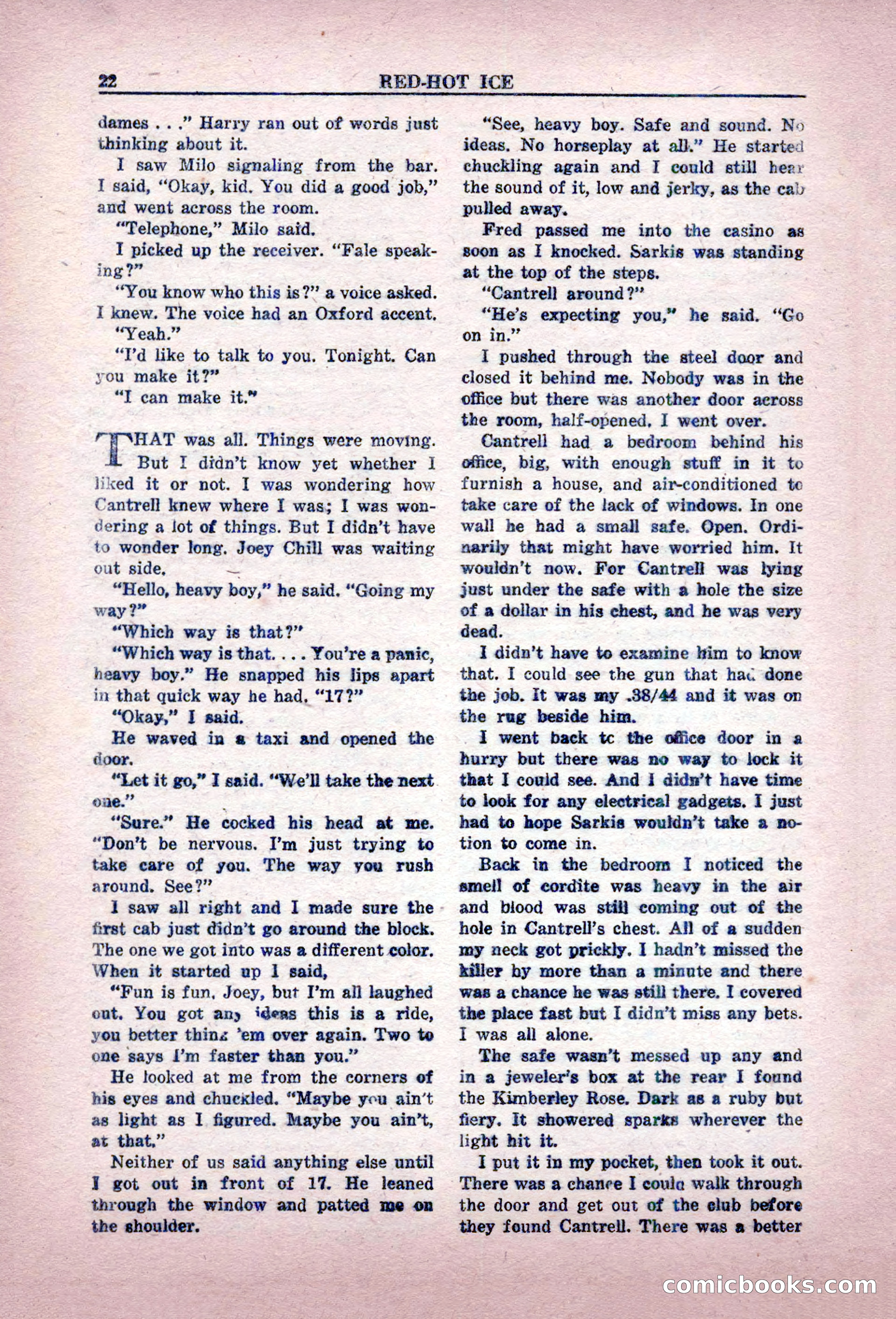 Private Detective Stories, February 1949 — page 22 of 132