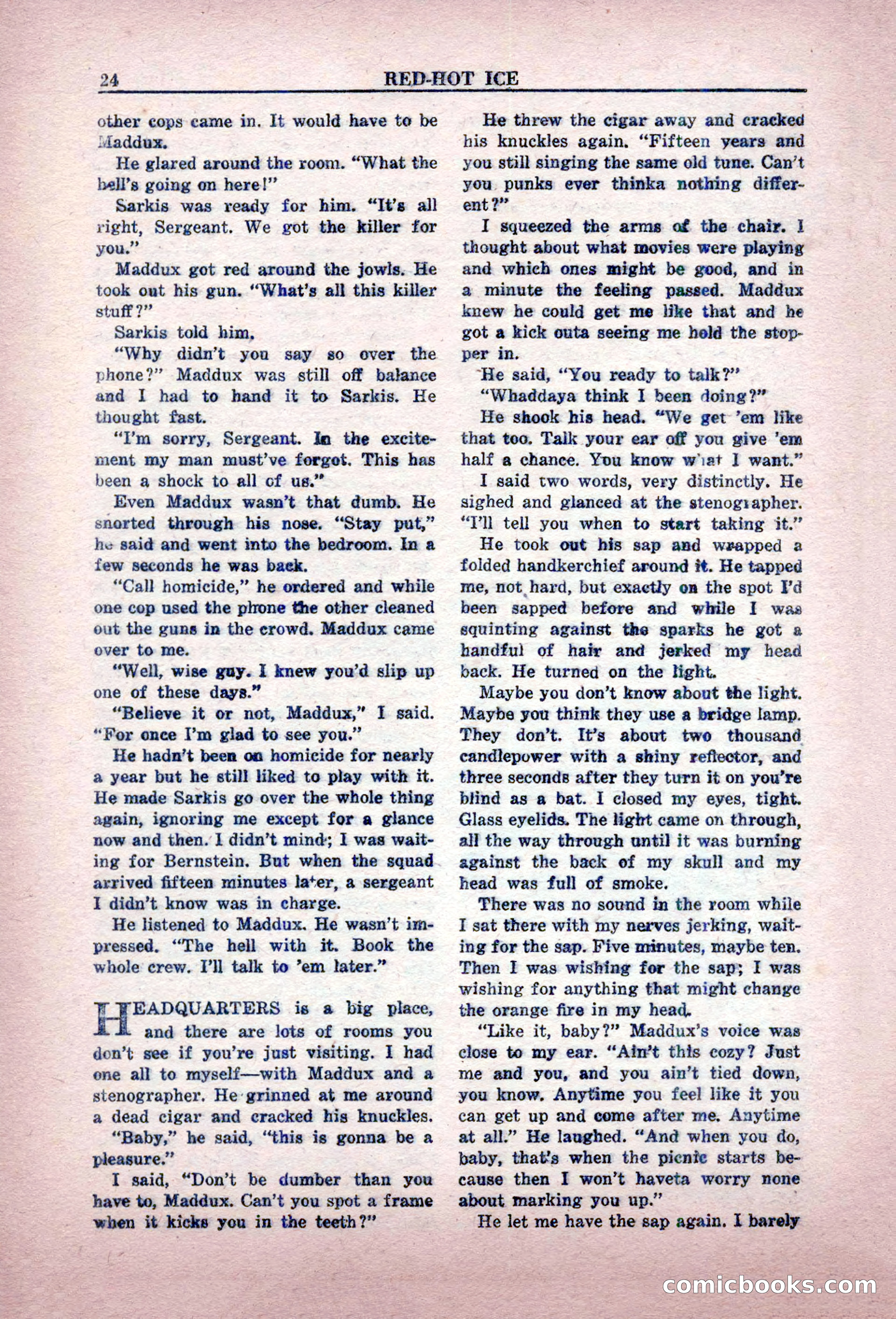 Private Detective Stories, February 1949 — page 24 of 132