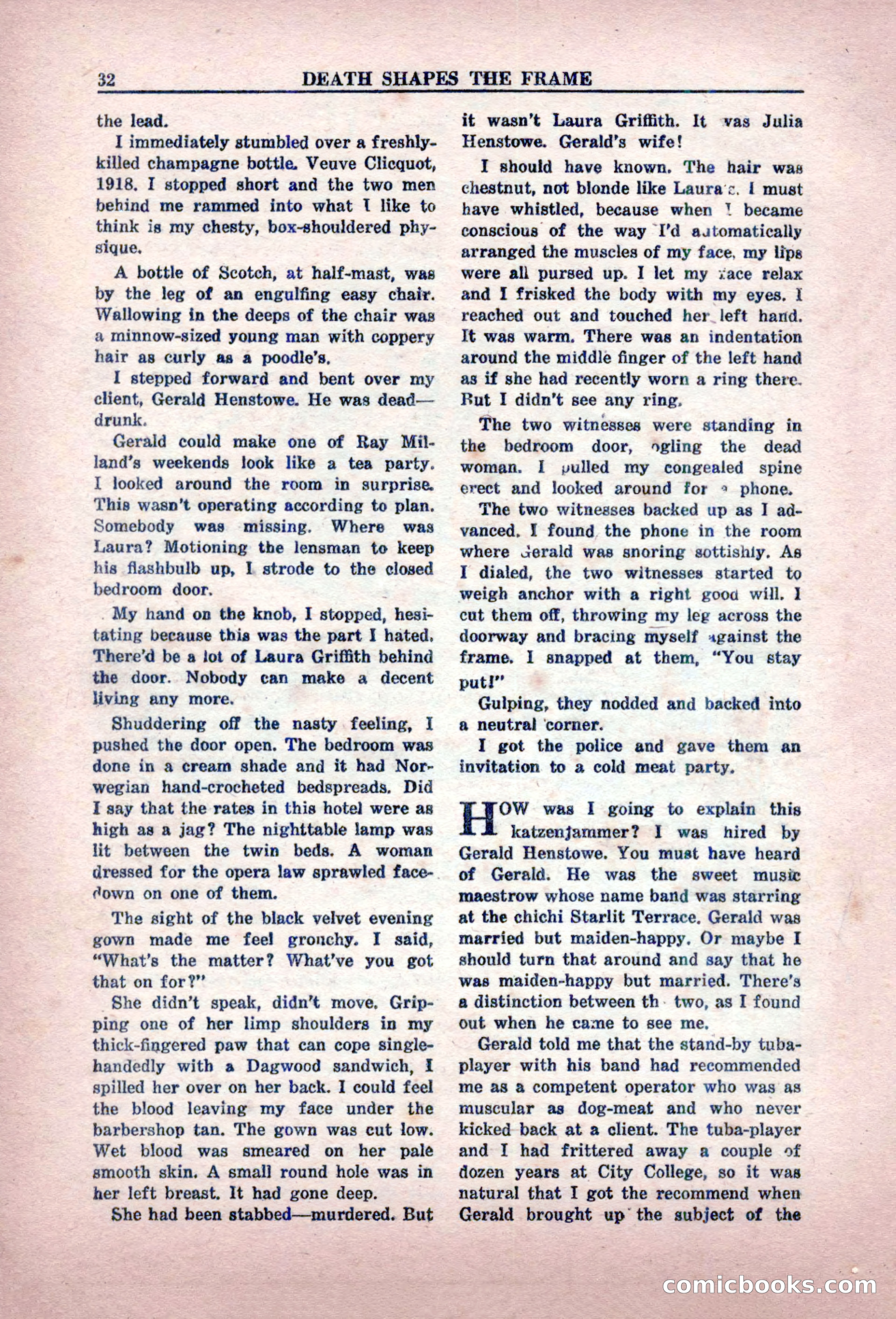 Private Detective Stories, February 1949 — page 32 of 132
