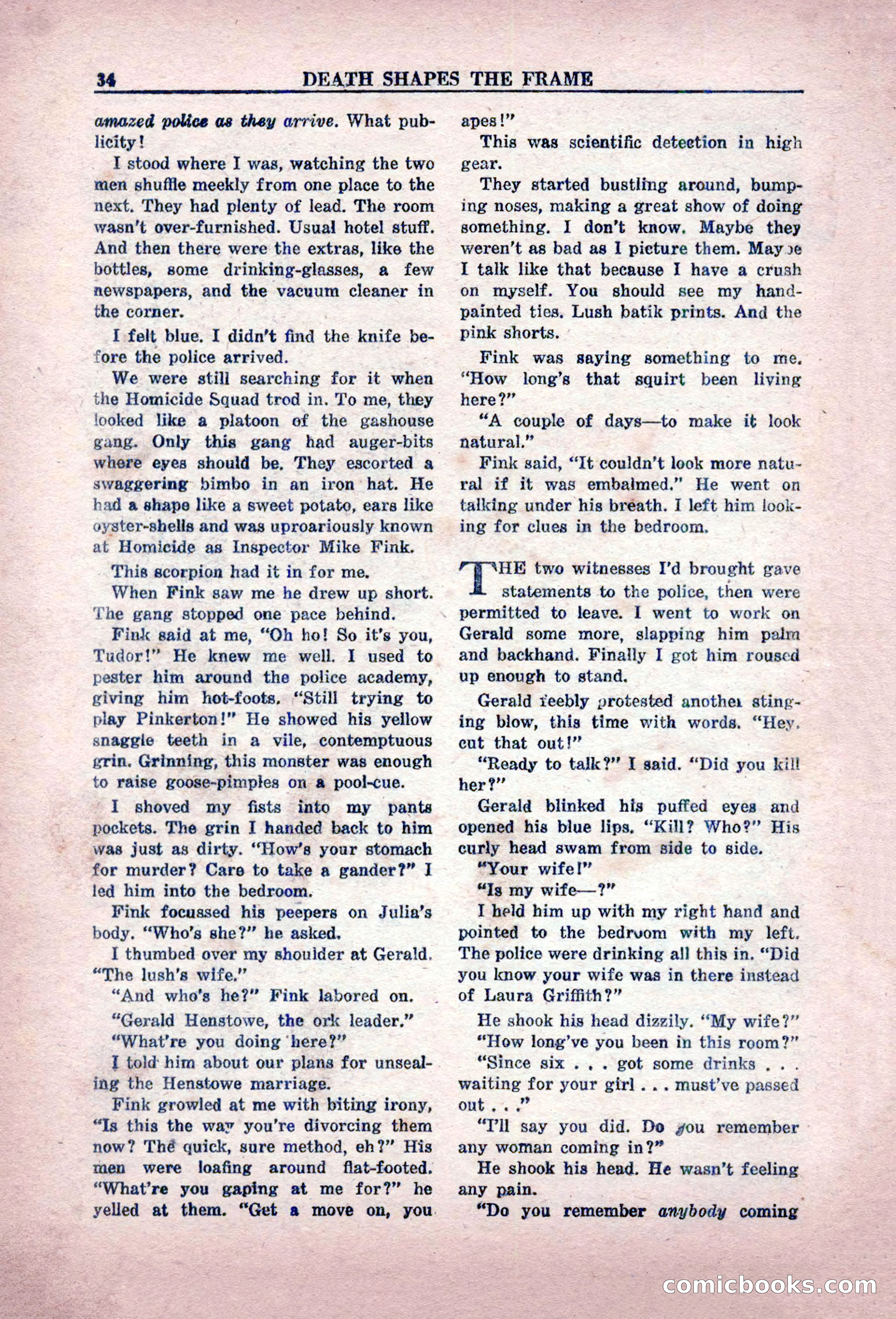 Private Detective Stories, February 1949 — page 34 of 132