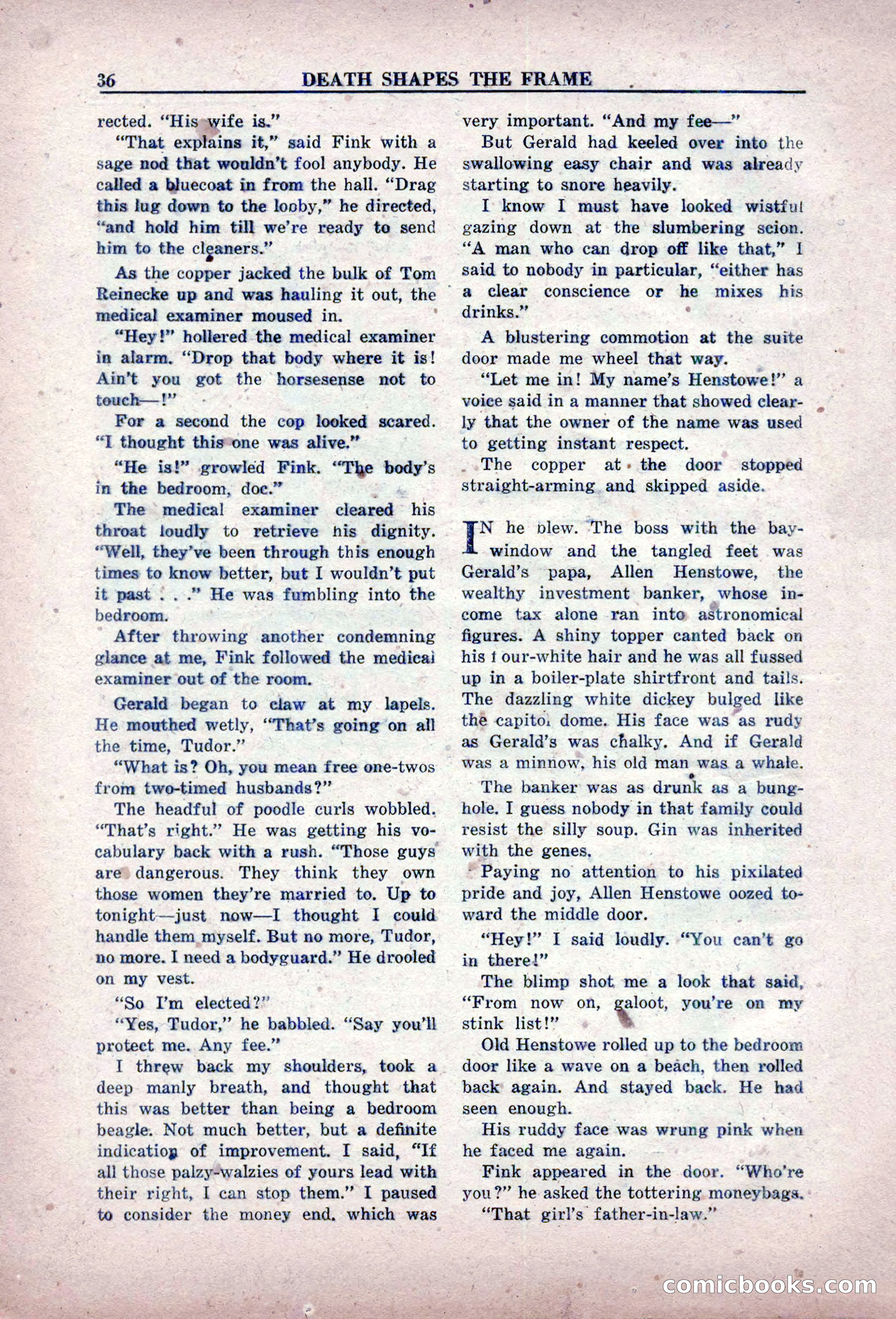 Private Detective Stories, February 1949 — page 36 of 132
