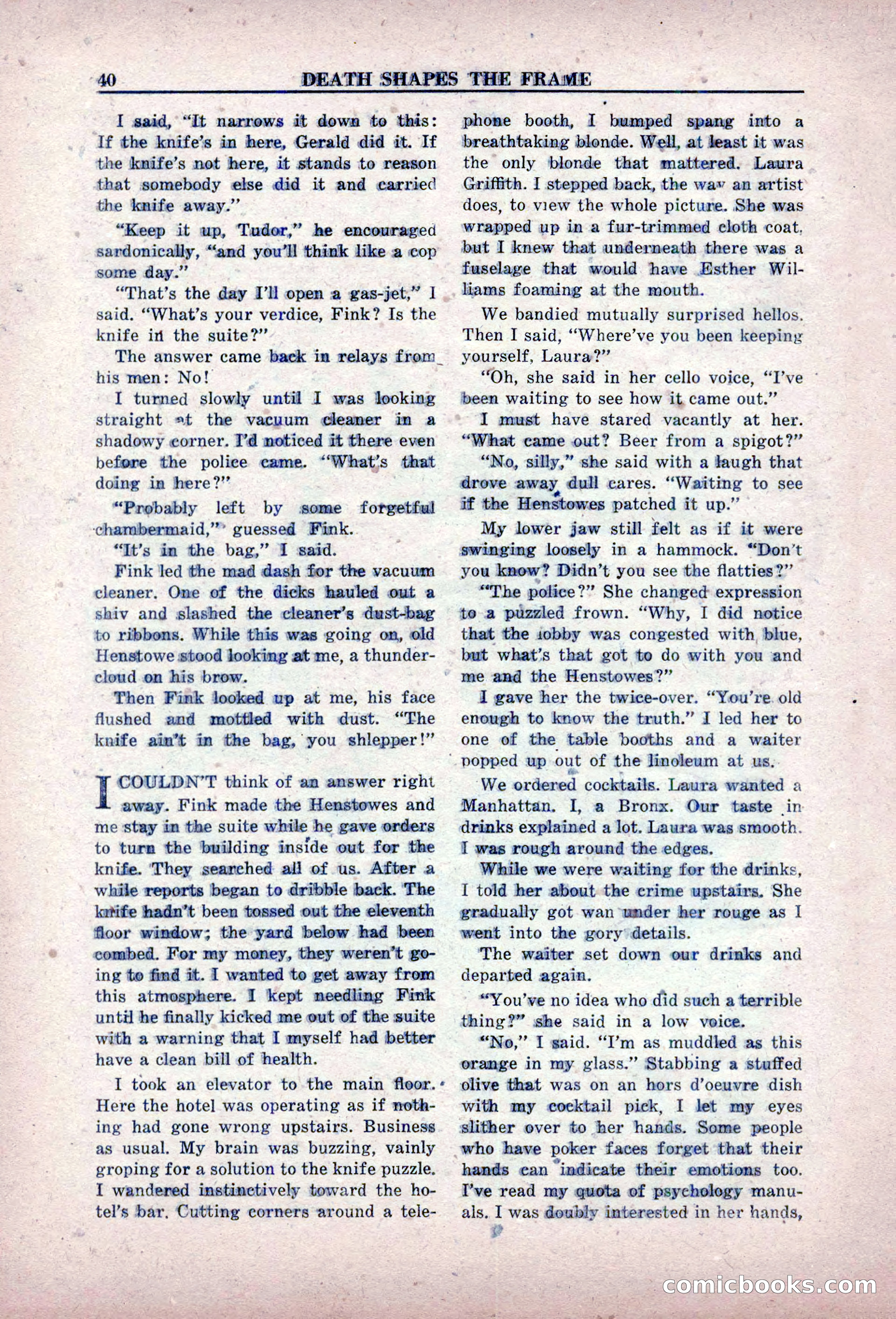 Private Detective Stories, February 1949 — page 40 of 132