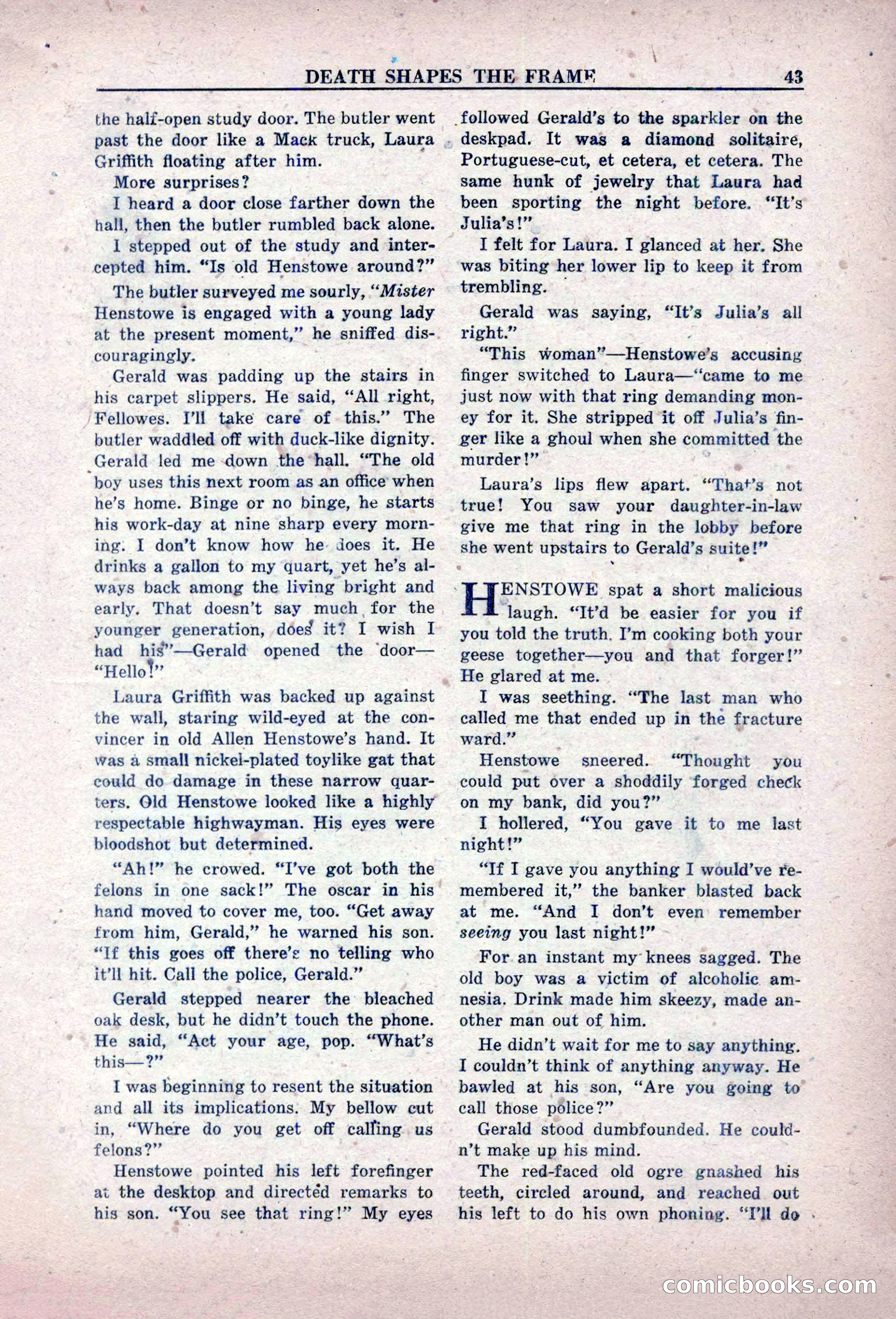 Private Detective Stories, February 1949 — page 43 of 132
