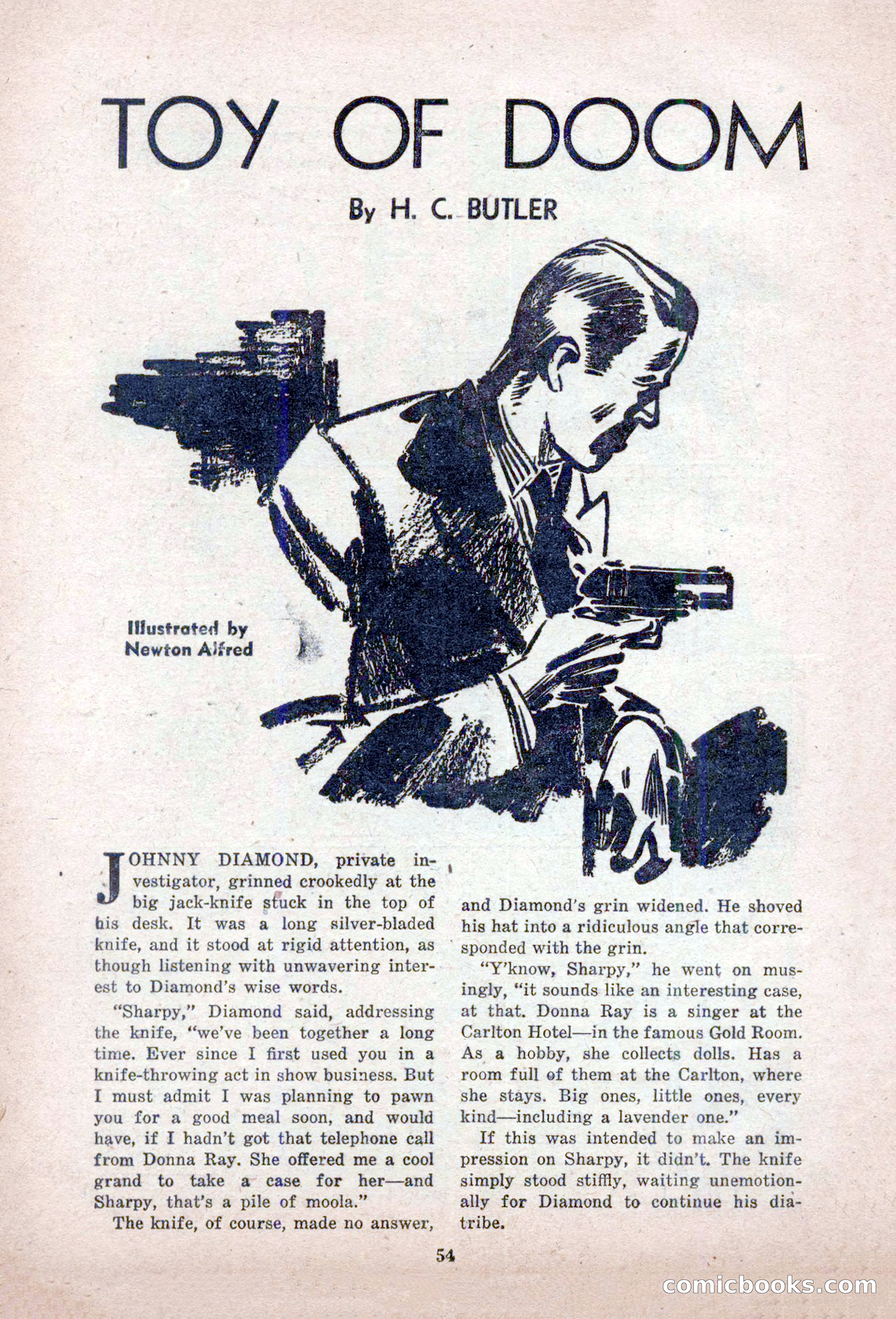 Private Detective Stories, February 1949 — page 54 of 132