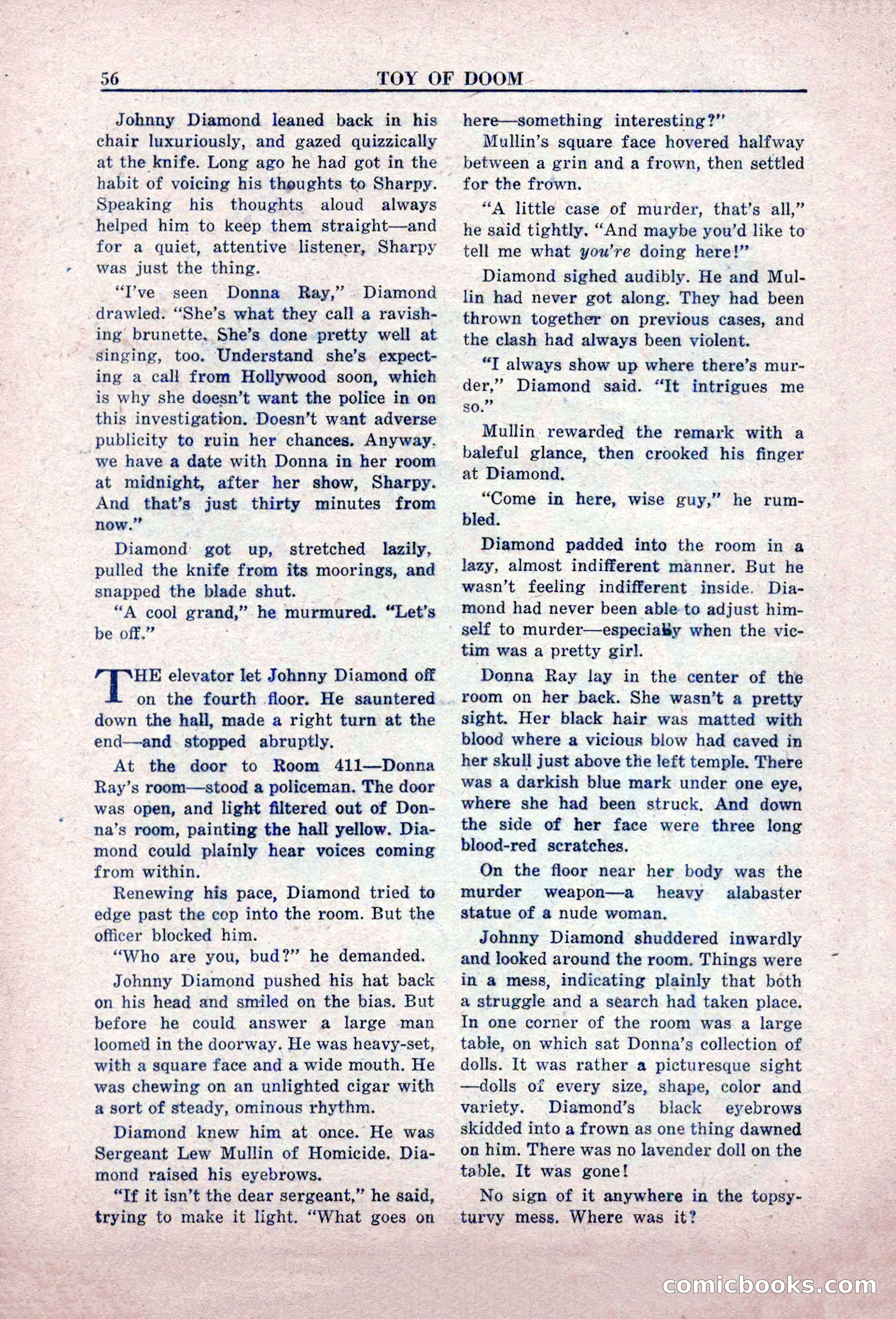 Private Detective Stories, February 1949 — page 56 of 132