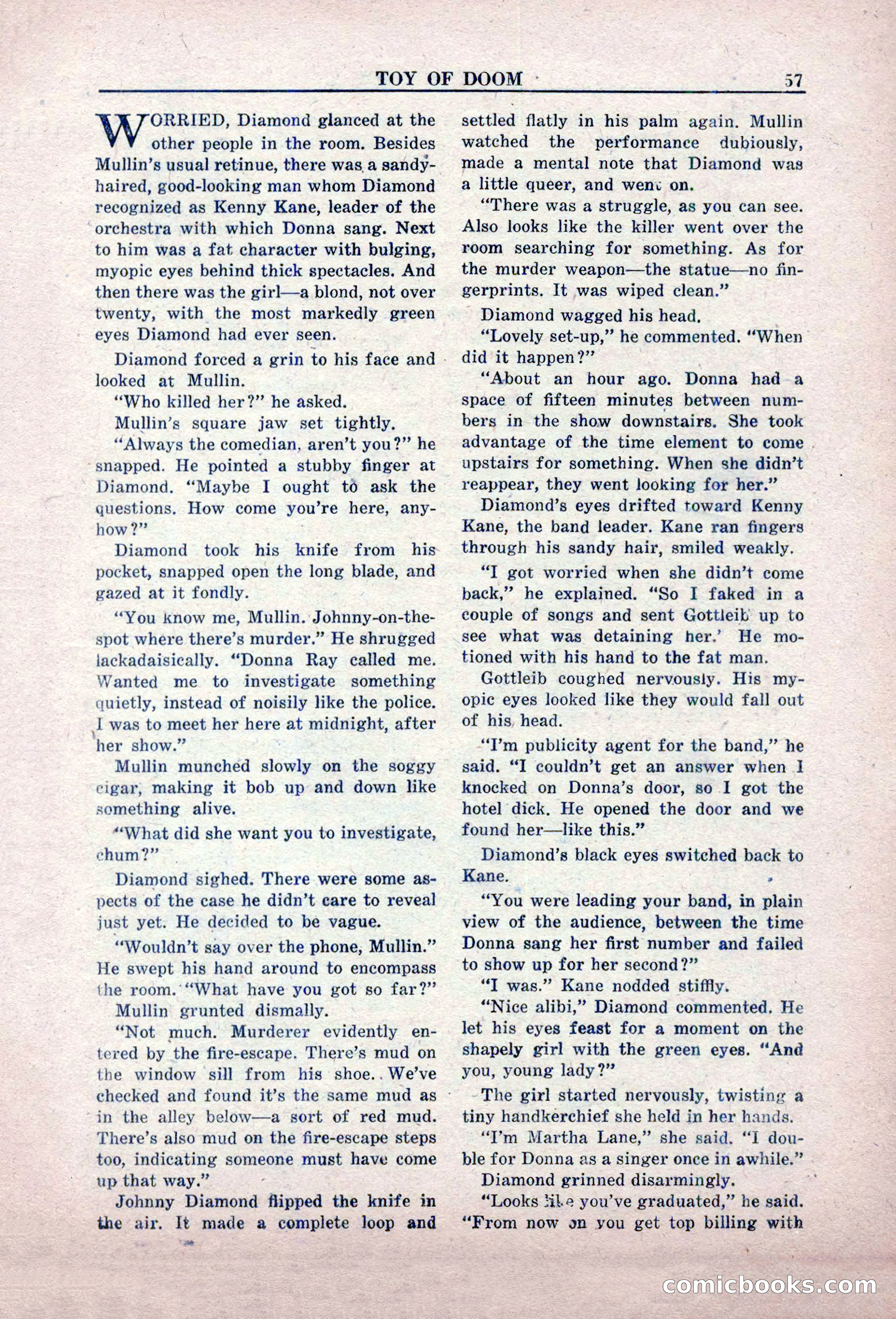 Private Detective Stories, February 1949 — page 57 of 132