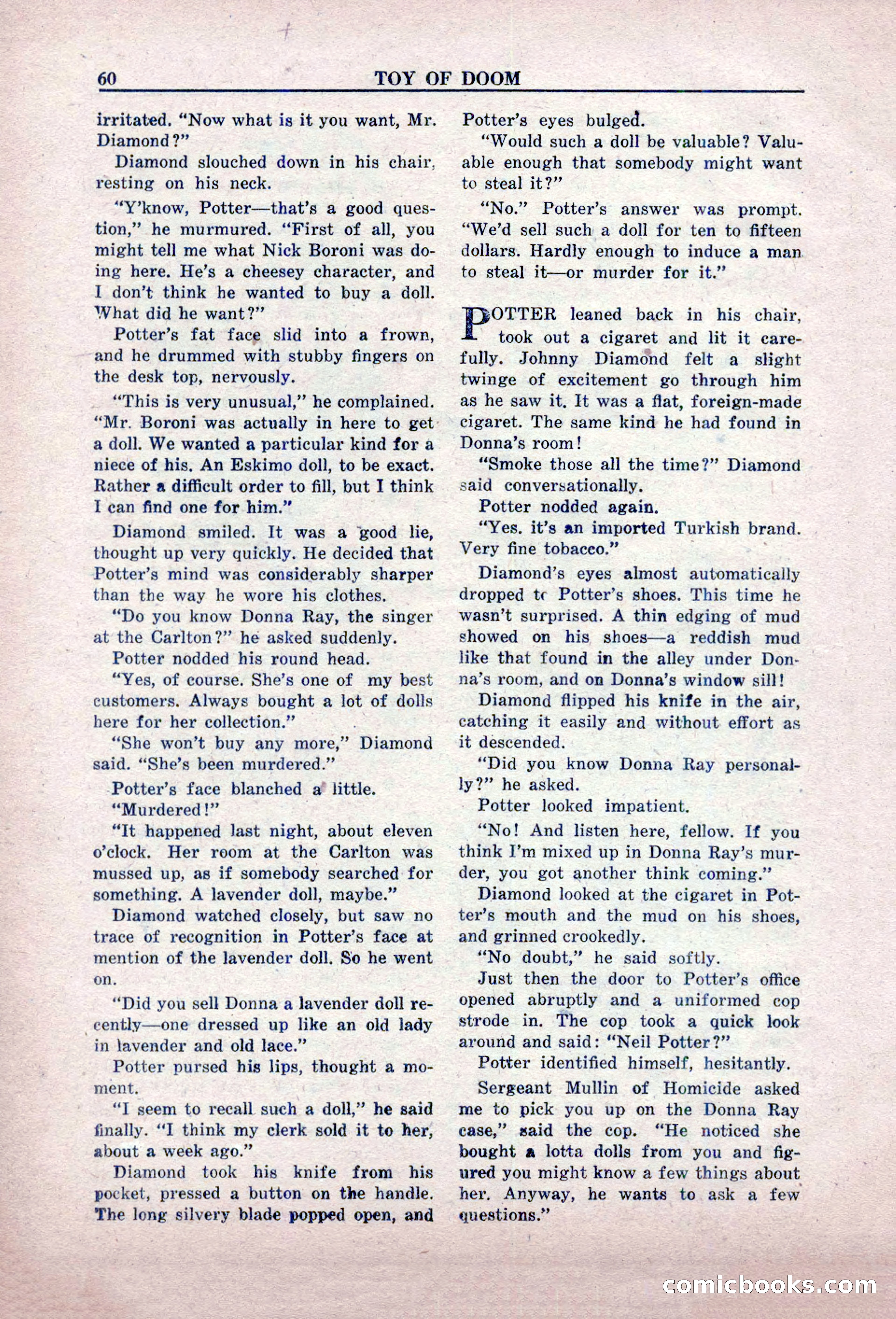 Private Detective Stories, February 1949 — page 60 of 132