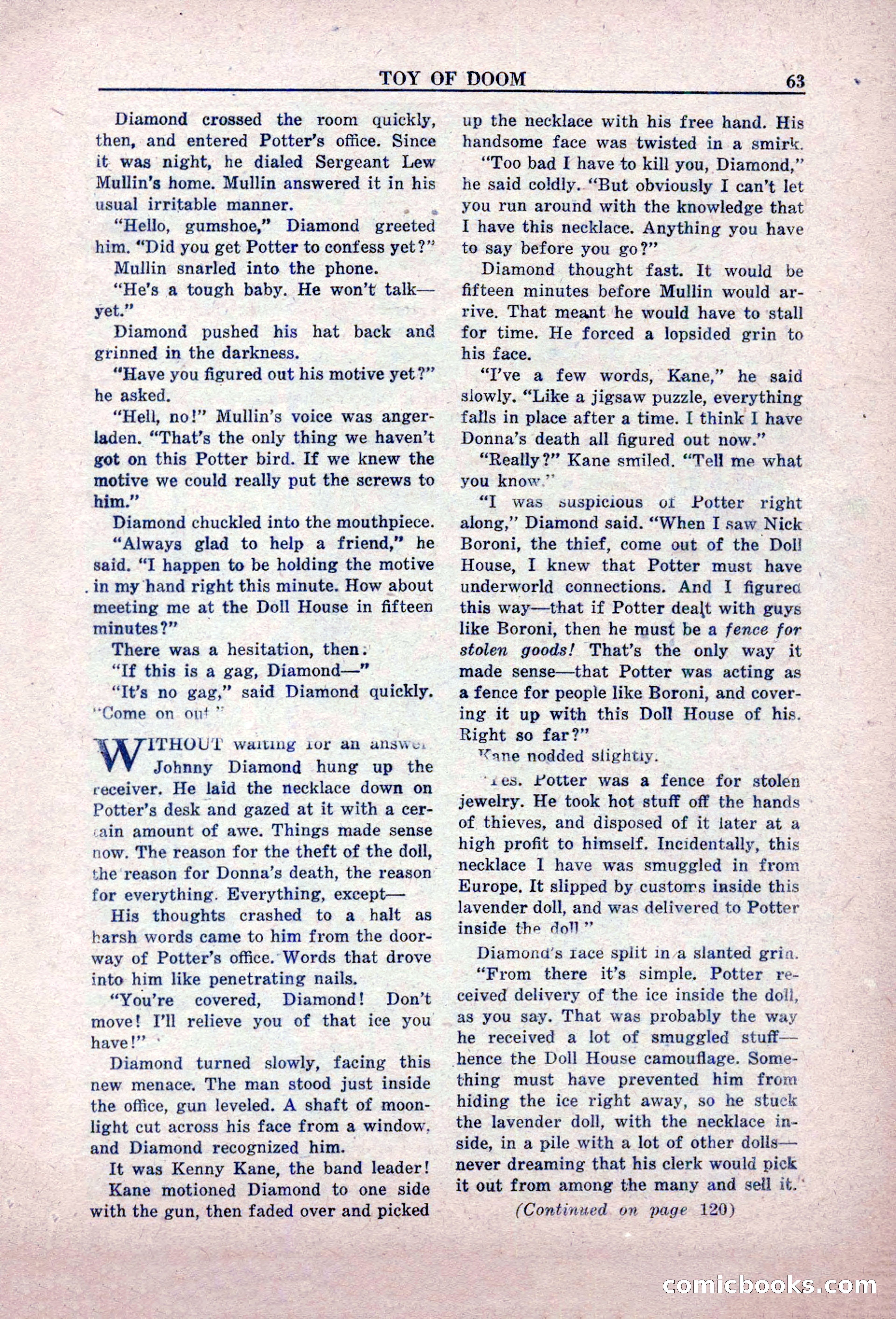 Private Detective Stories, February 1949 — page 63 of 132
