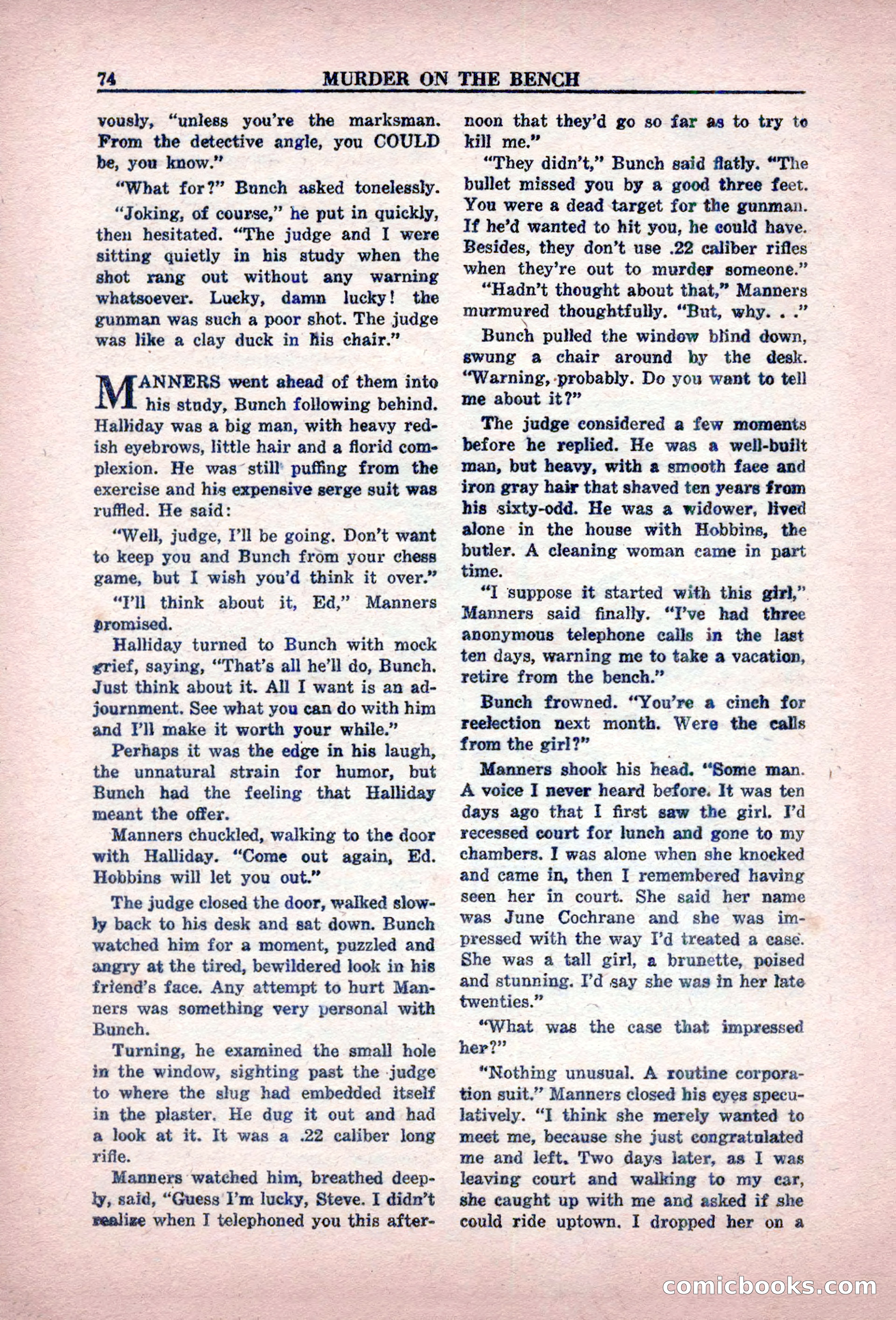 Private Detective Stories, February 1949 — page 74 of 132