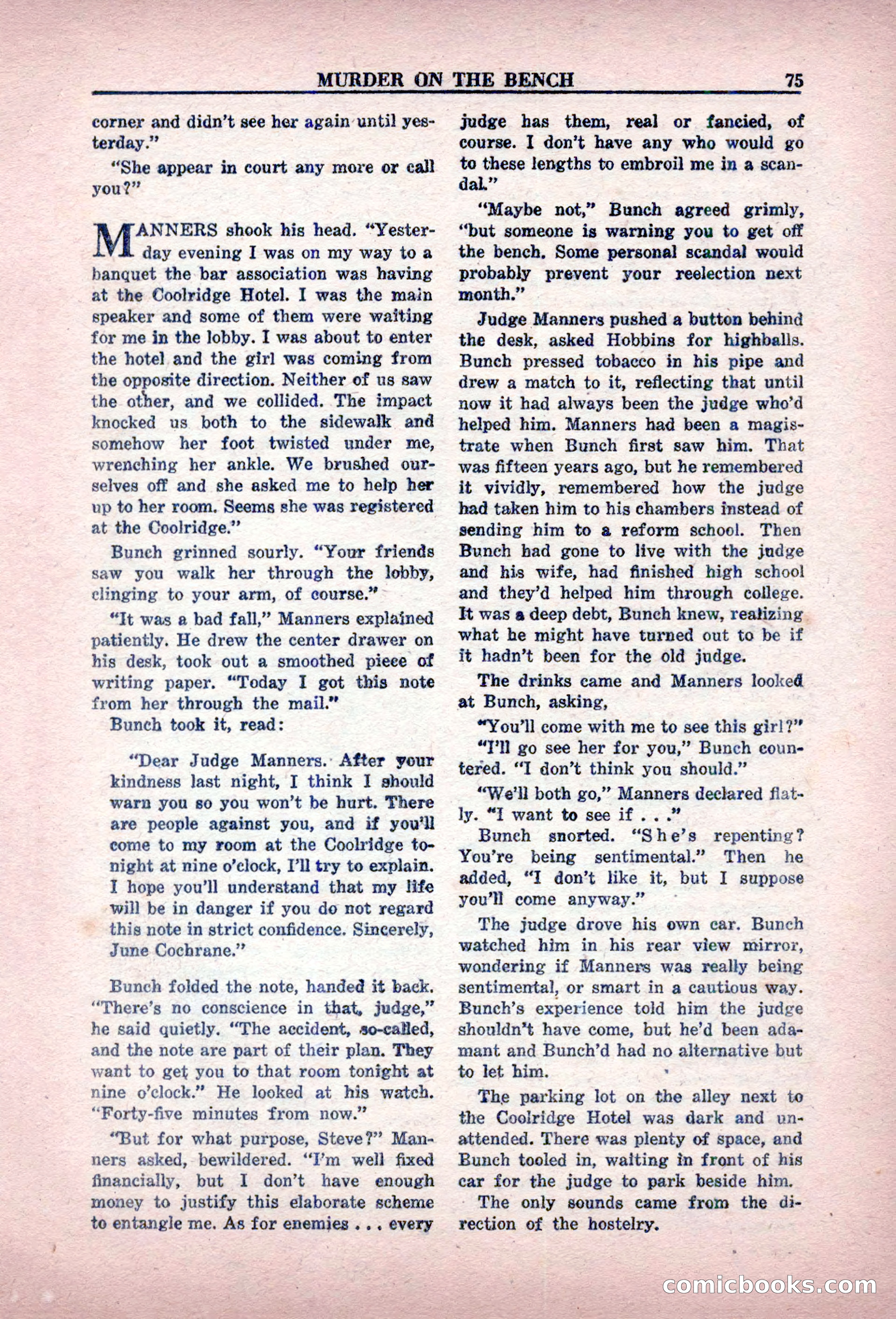 Private Detective Stories, February 1949 — page 75 of 132