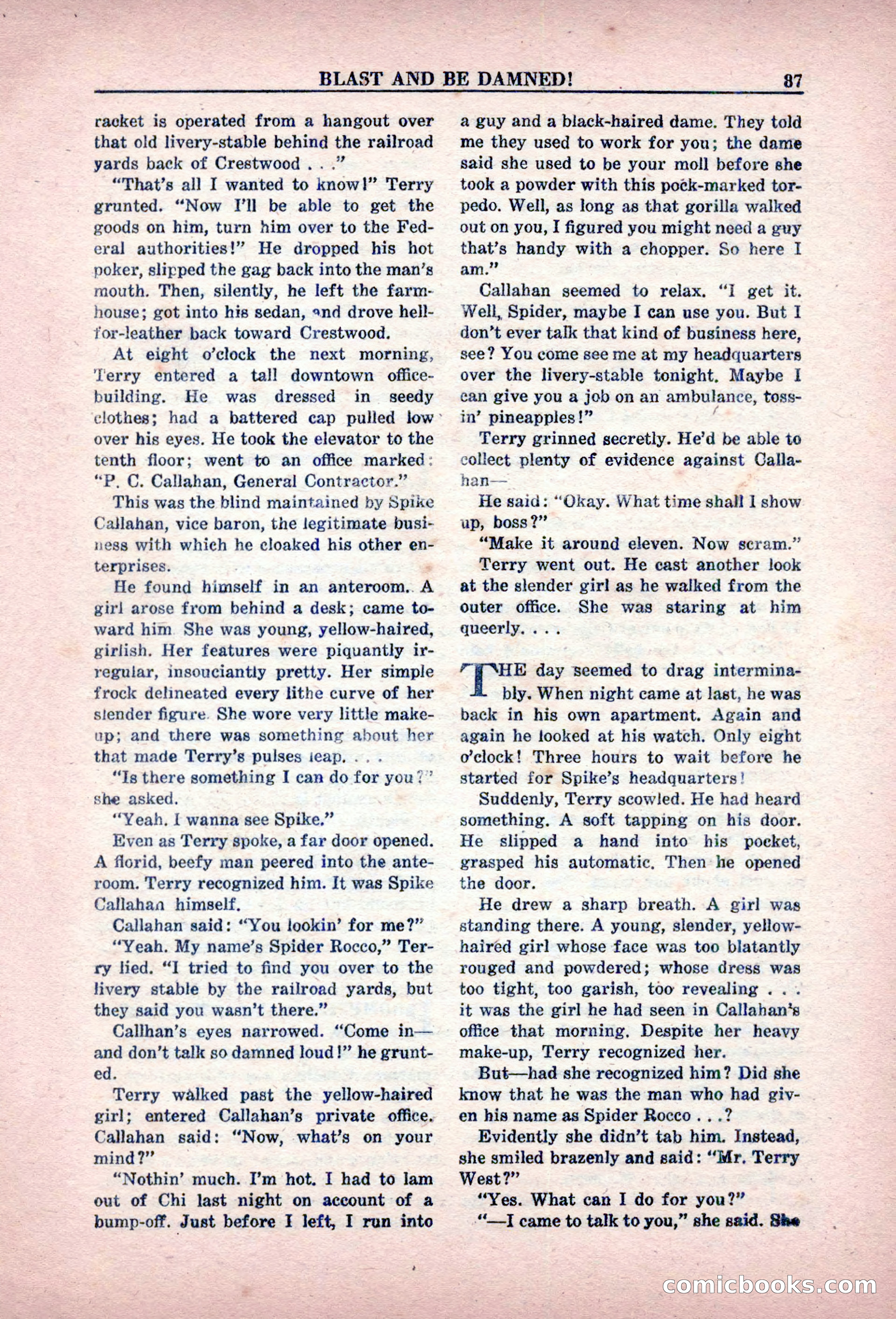 Private Detective Stories, February 1949 — page 87 of 132