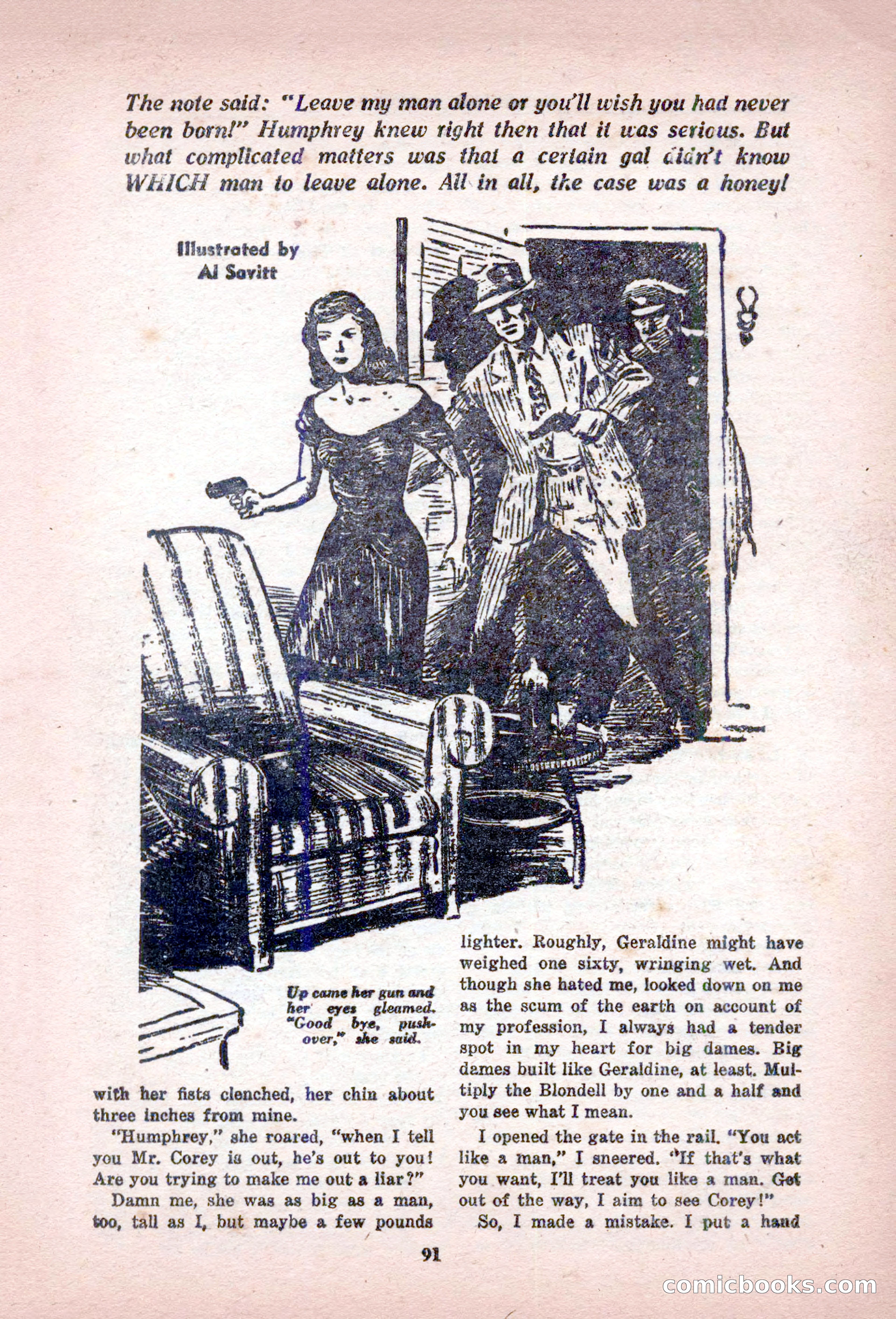 Private Detective Stories, February 1949 — page 91 of 132
