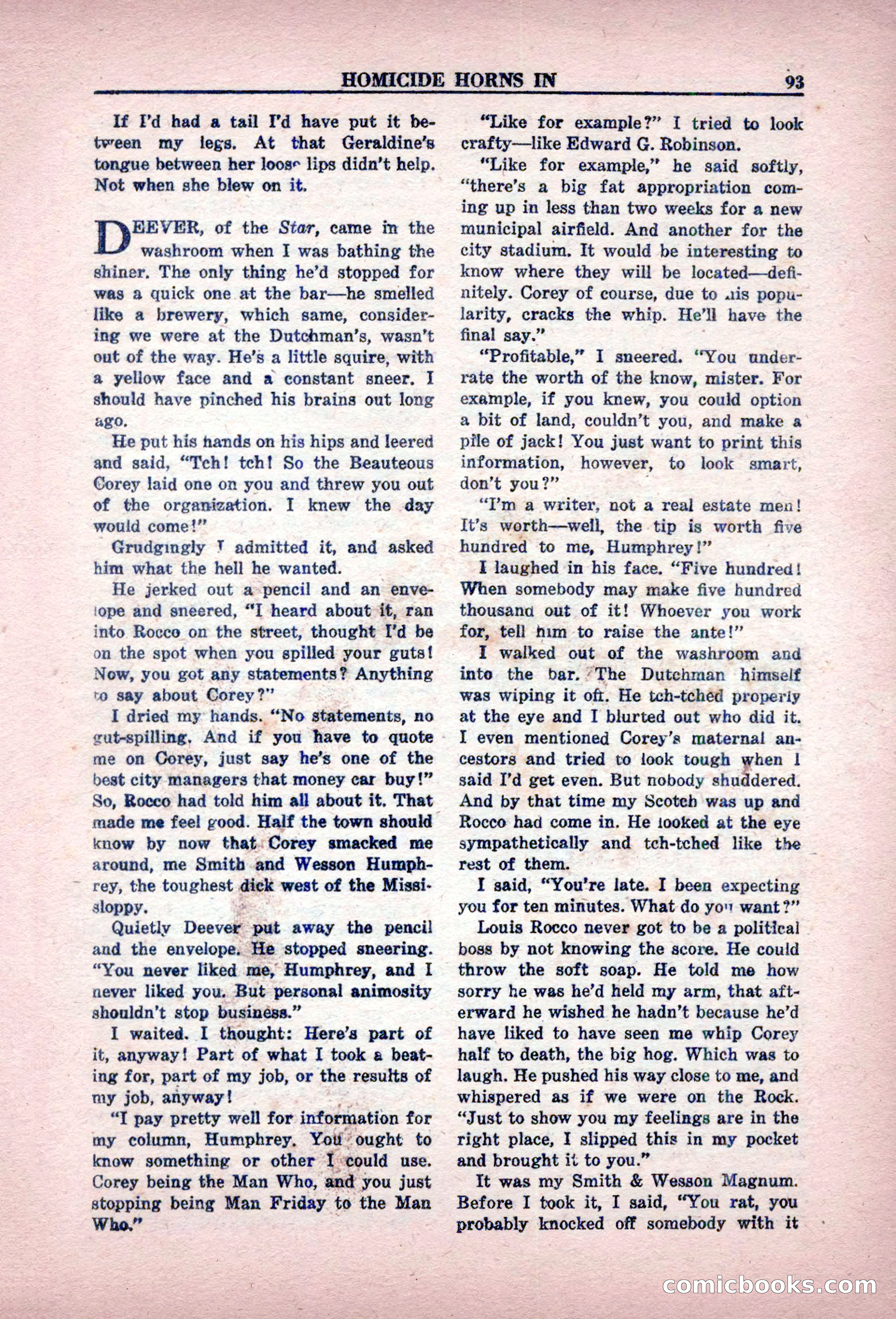 Private Detective Stories, February 1949 — page 93 of 132