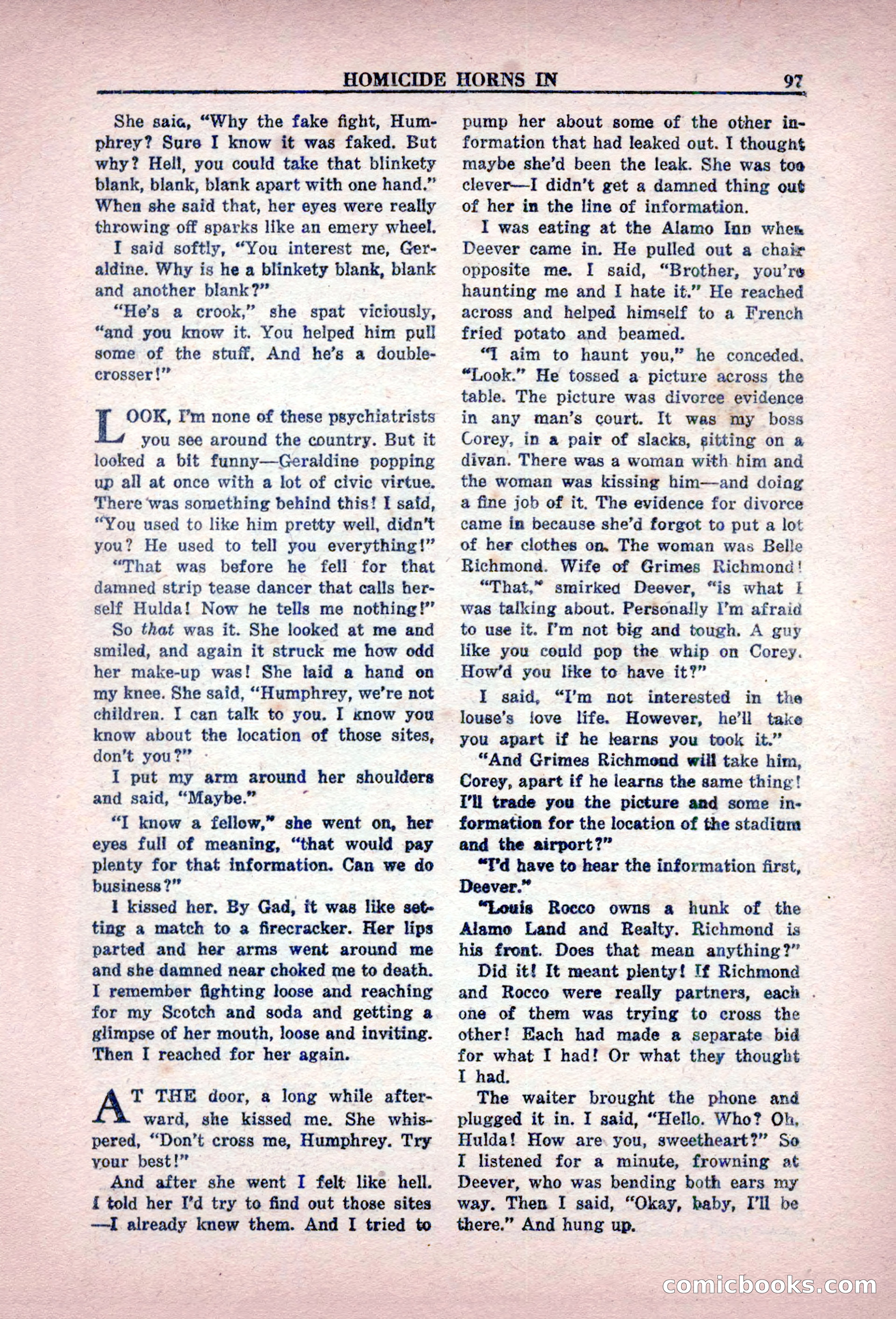 Private Detective Stories, February 1949 — page 97 of 132