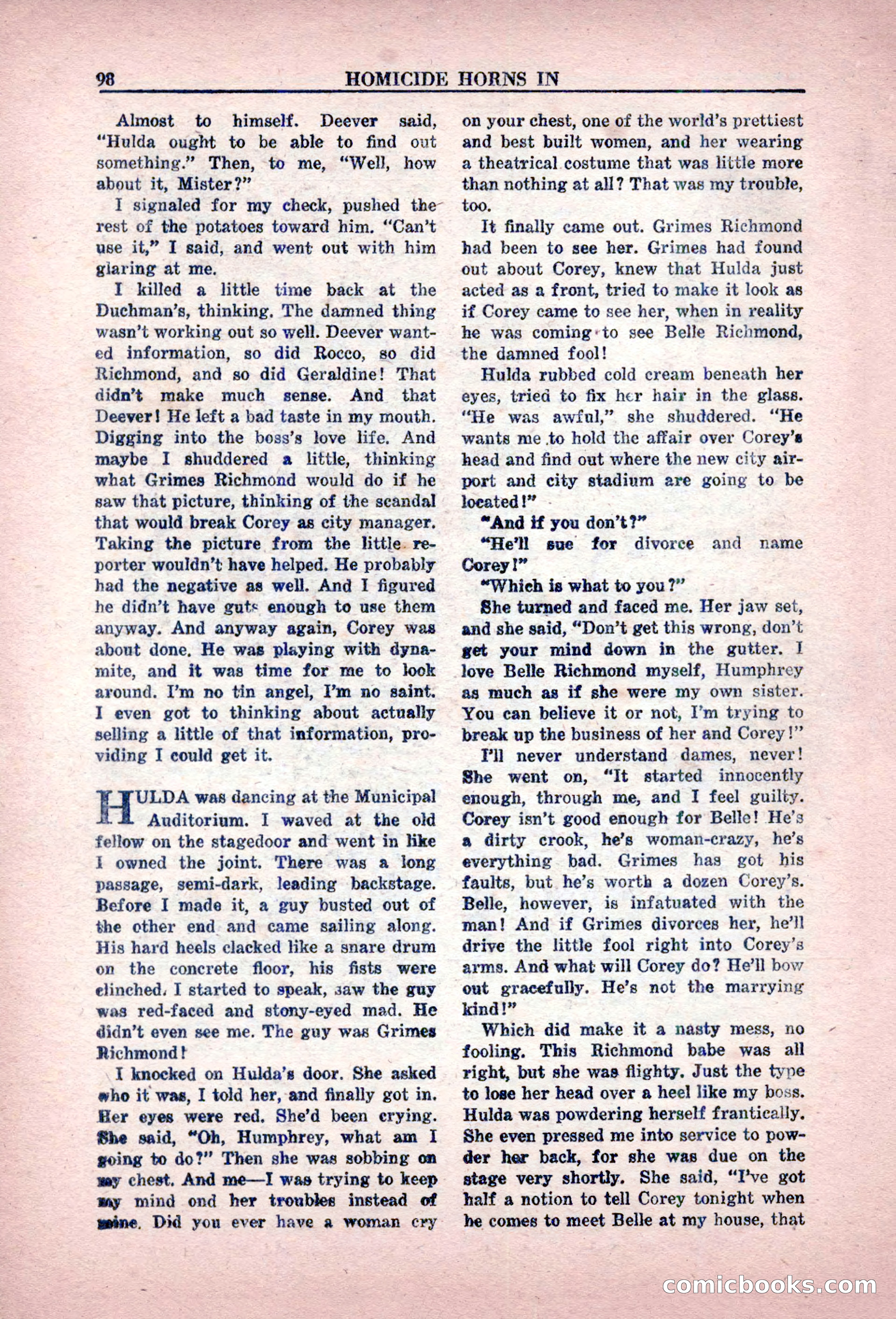 Private Detective Stories, February 1949 — page 98 of 132