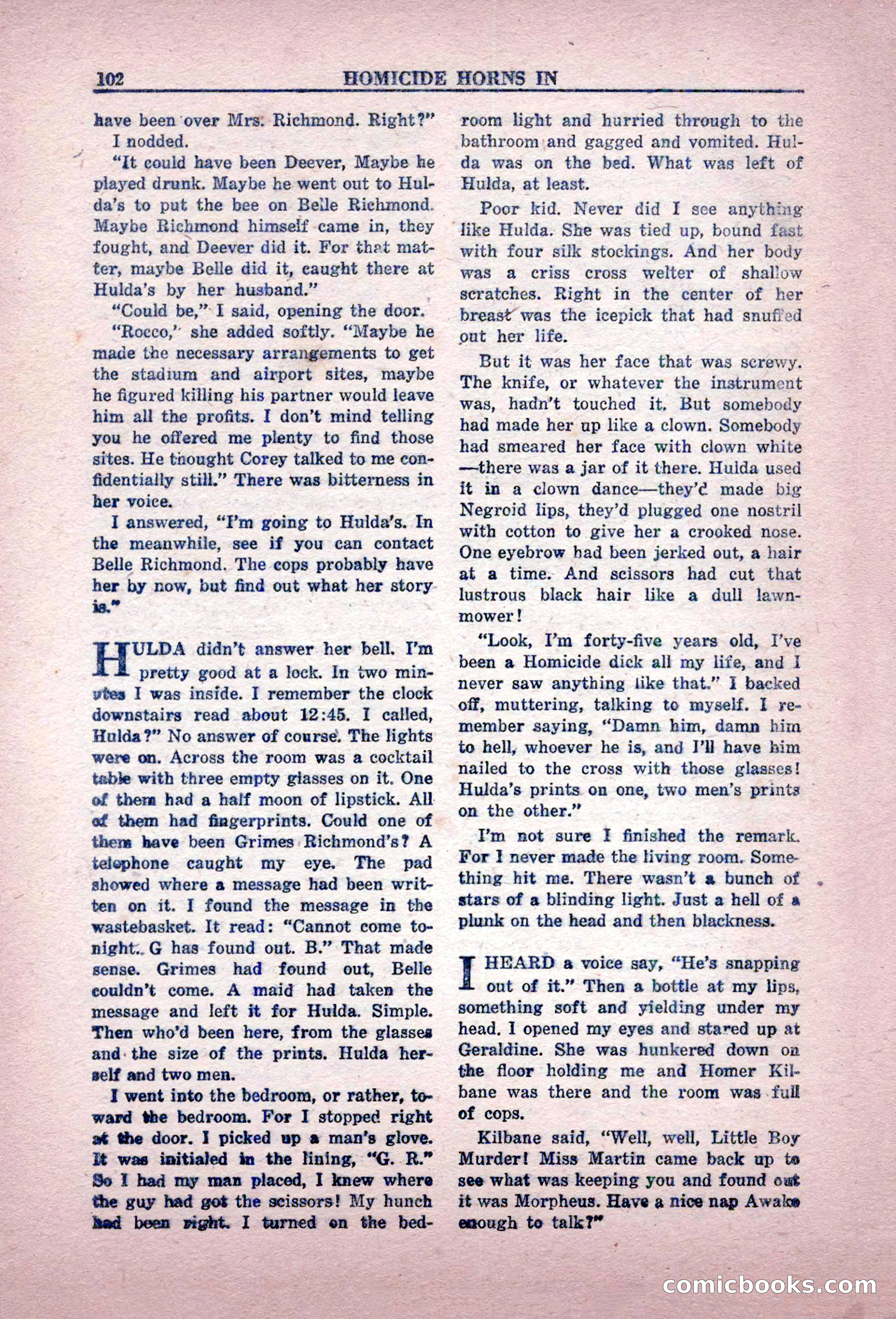 Private Detective Stories, February 1949 — page 102 of 132