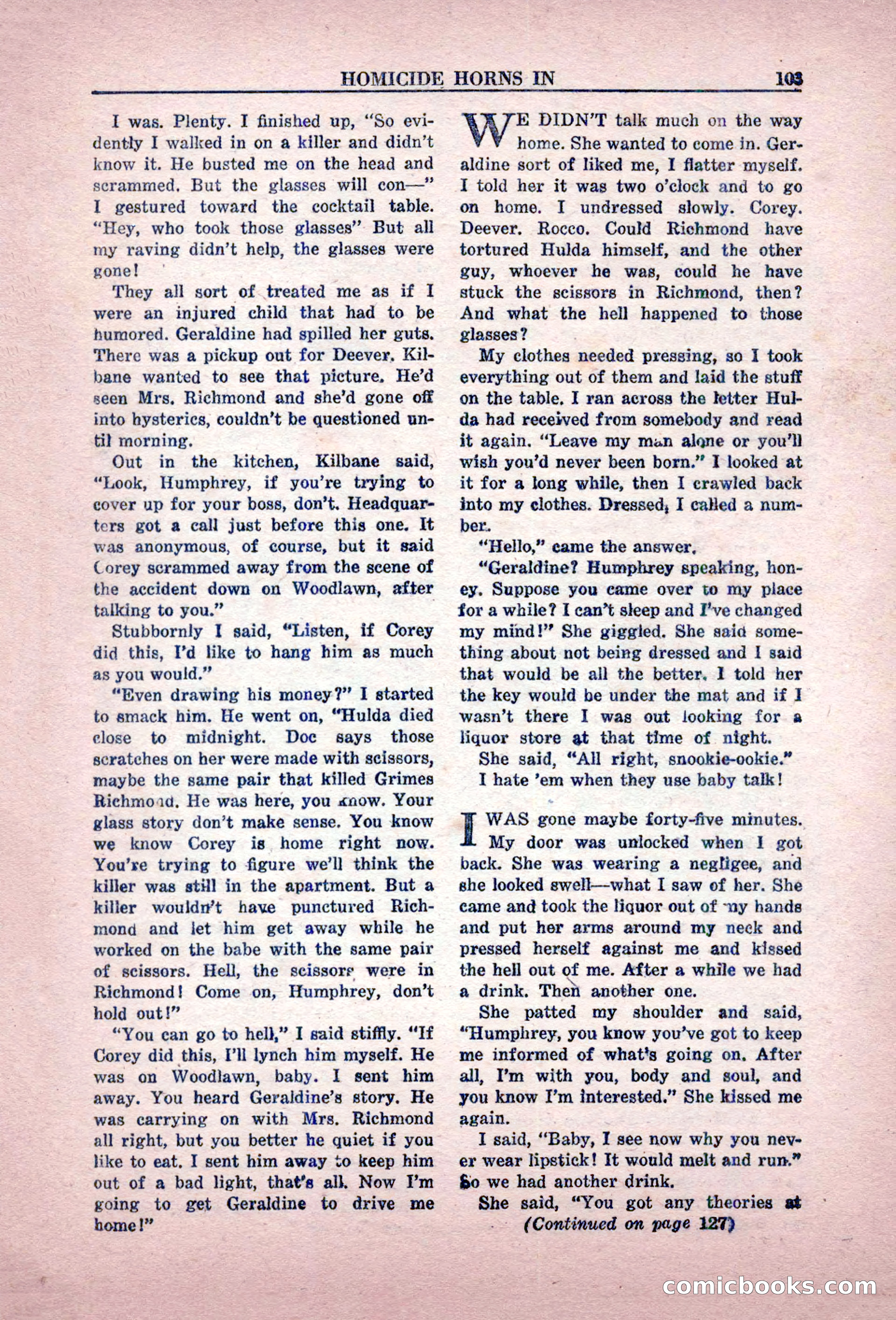 Private Detective Stories, February 1949 — page 103 of 132