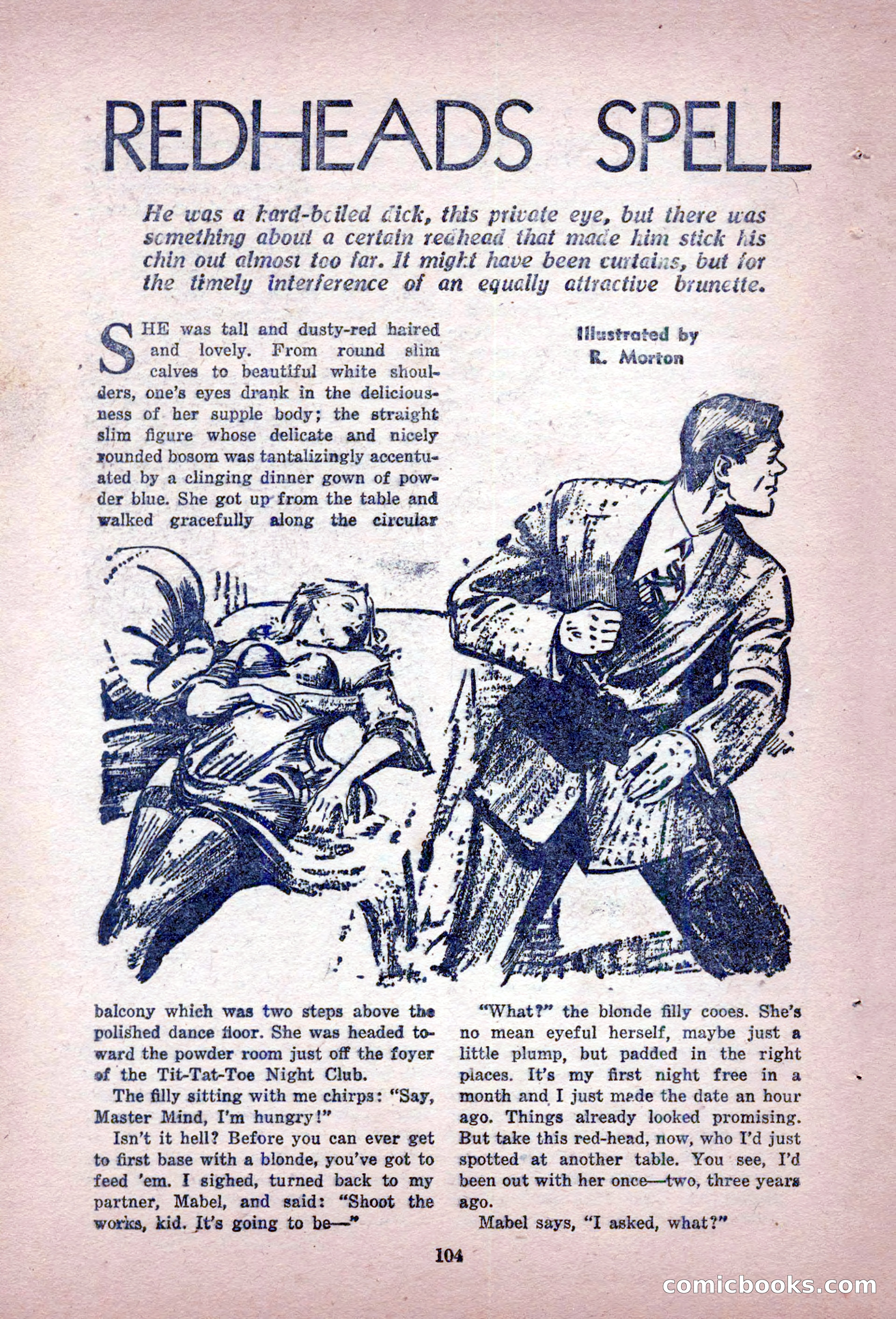 Private Detective Stories, February 1949 — page 104 of 132