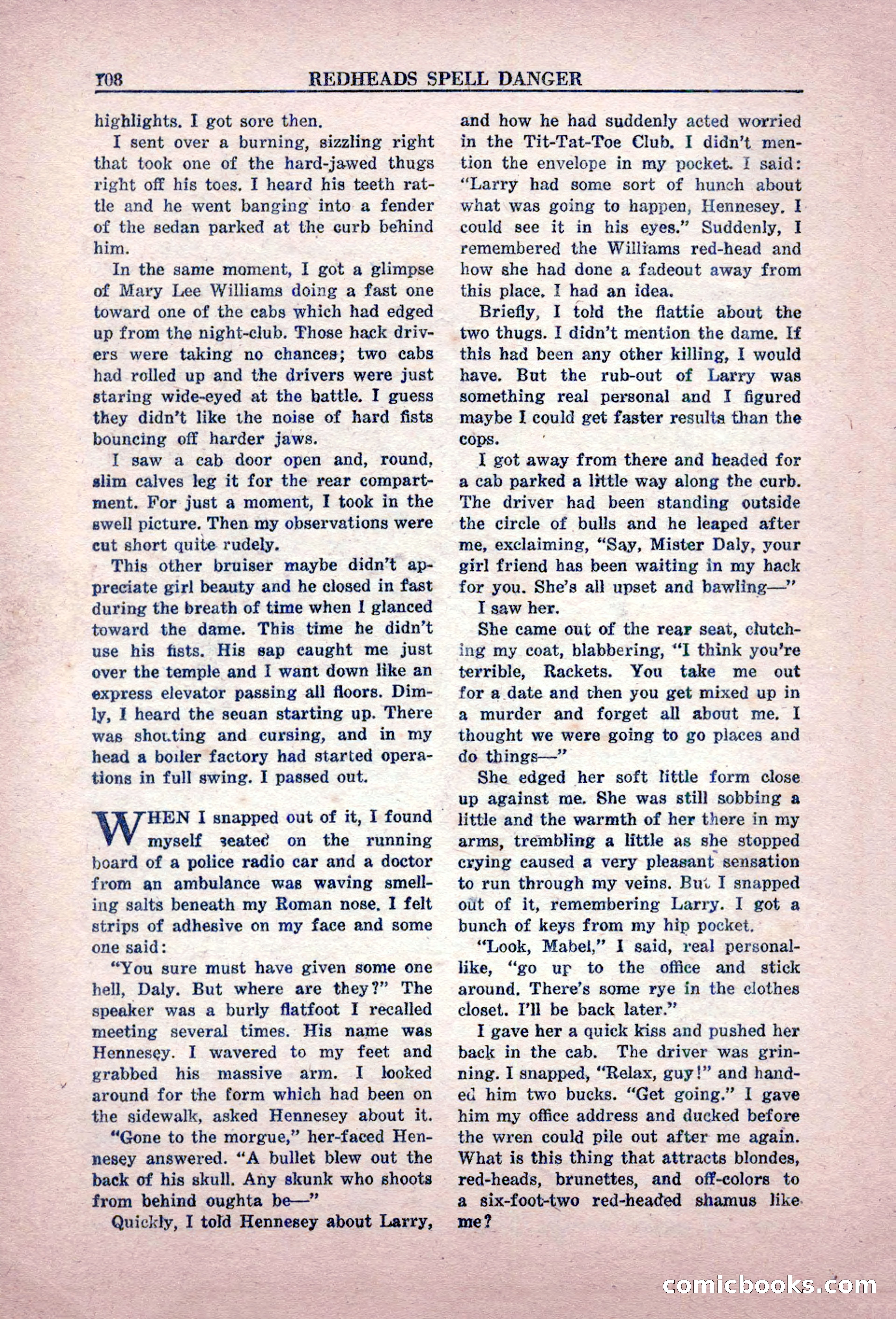 Private Detective Stories, February 1949 — page 108 of 132