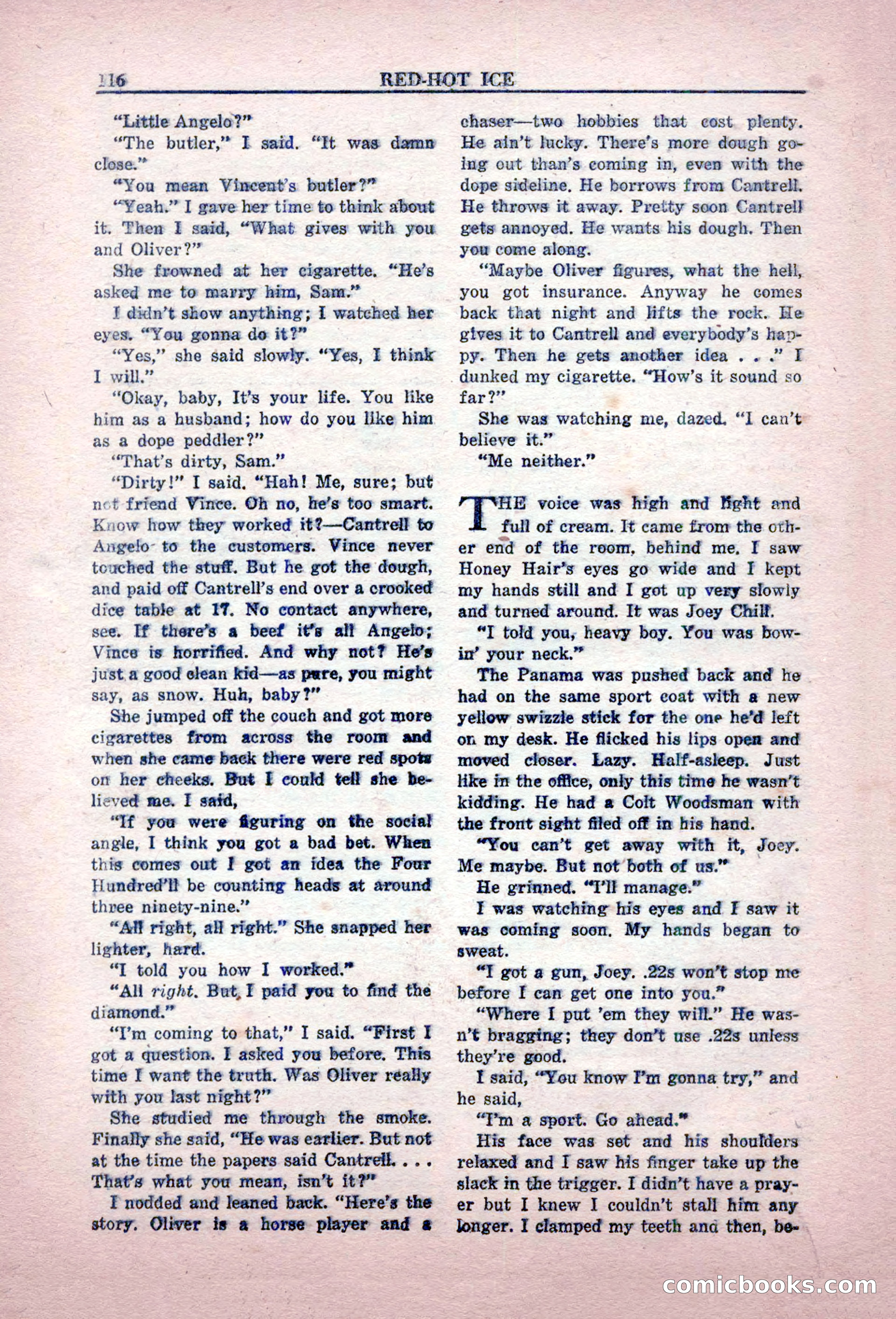 Private Detective Stories, February 1949 — page 116 of 132