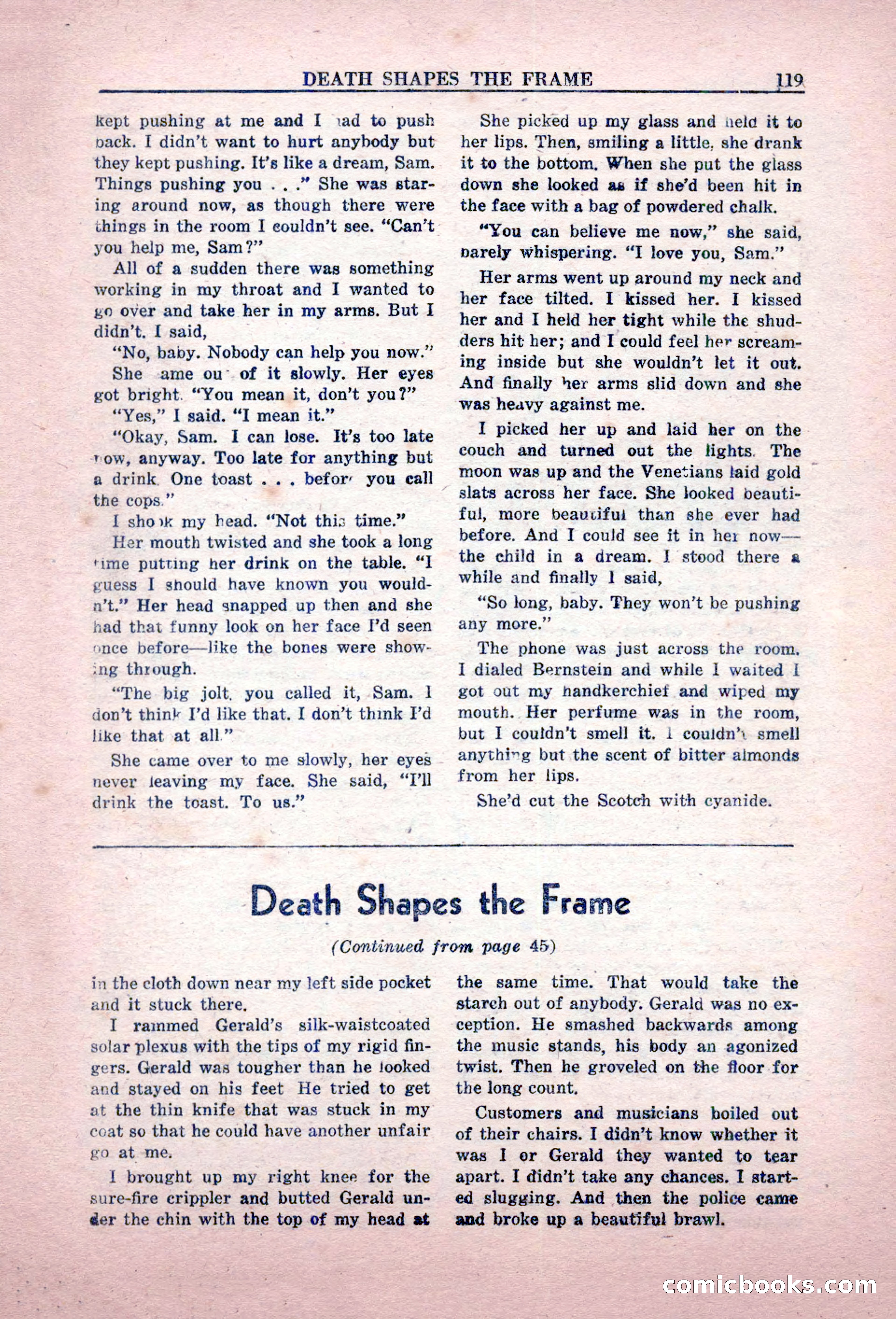 Private Detective Stories, February 1949 — page 119 of 132