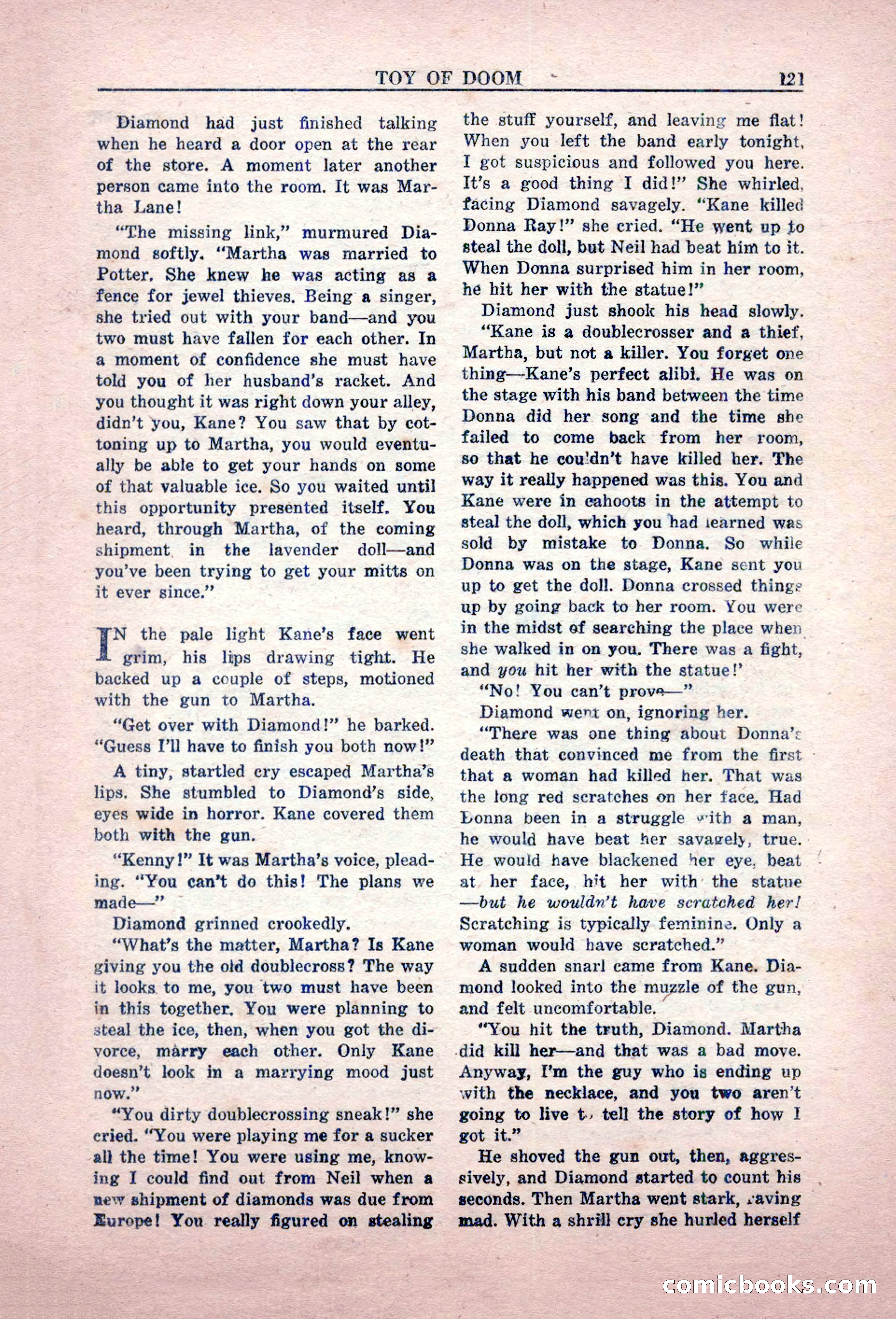 Private Detective Stories, February 1949 — page 121 of 132