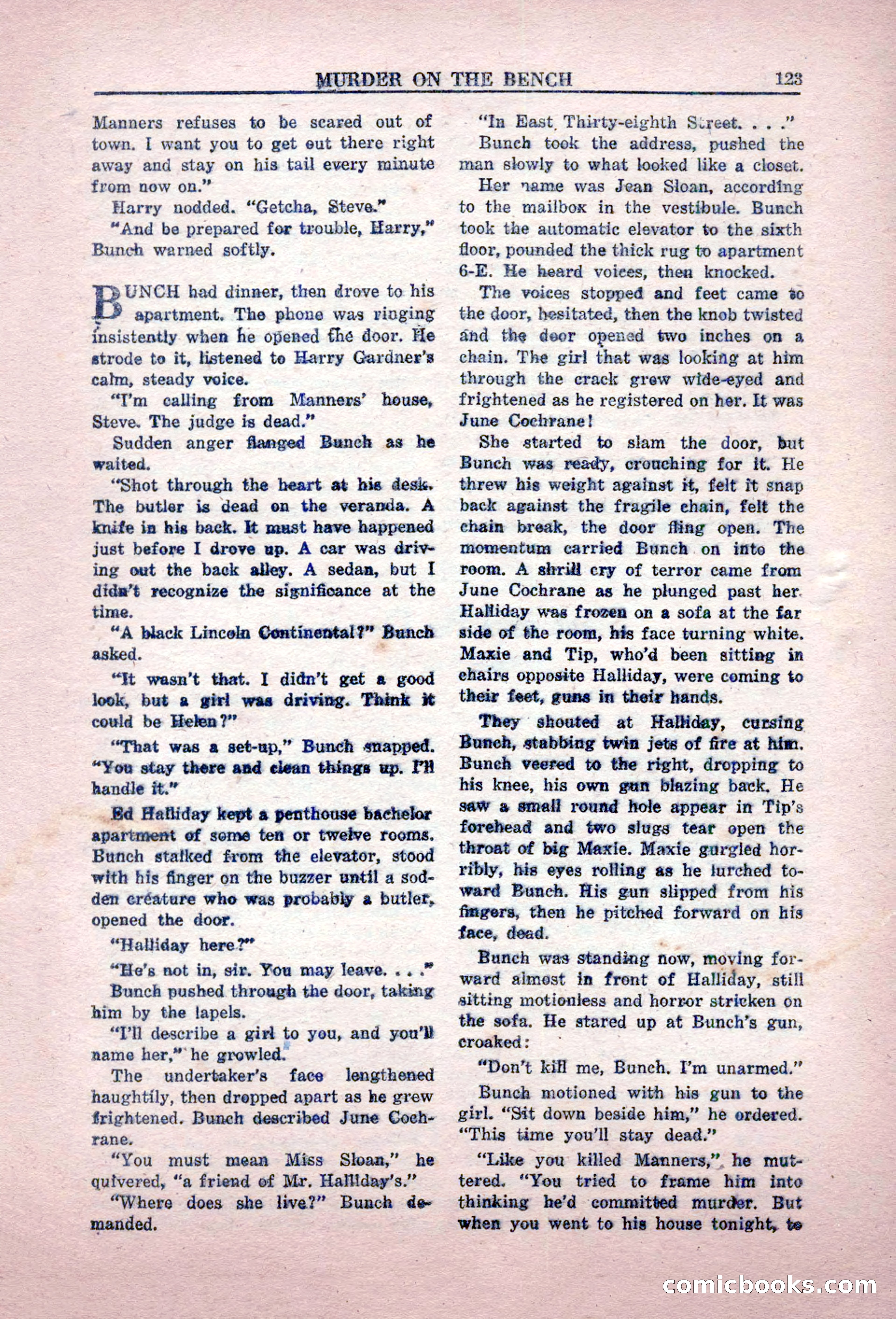 Private Detective Stories, February 1949 — page 123 of 132