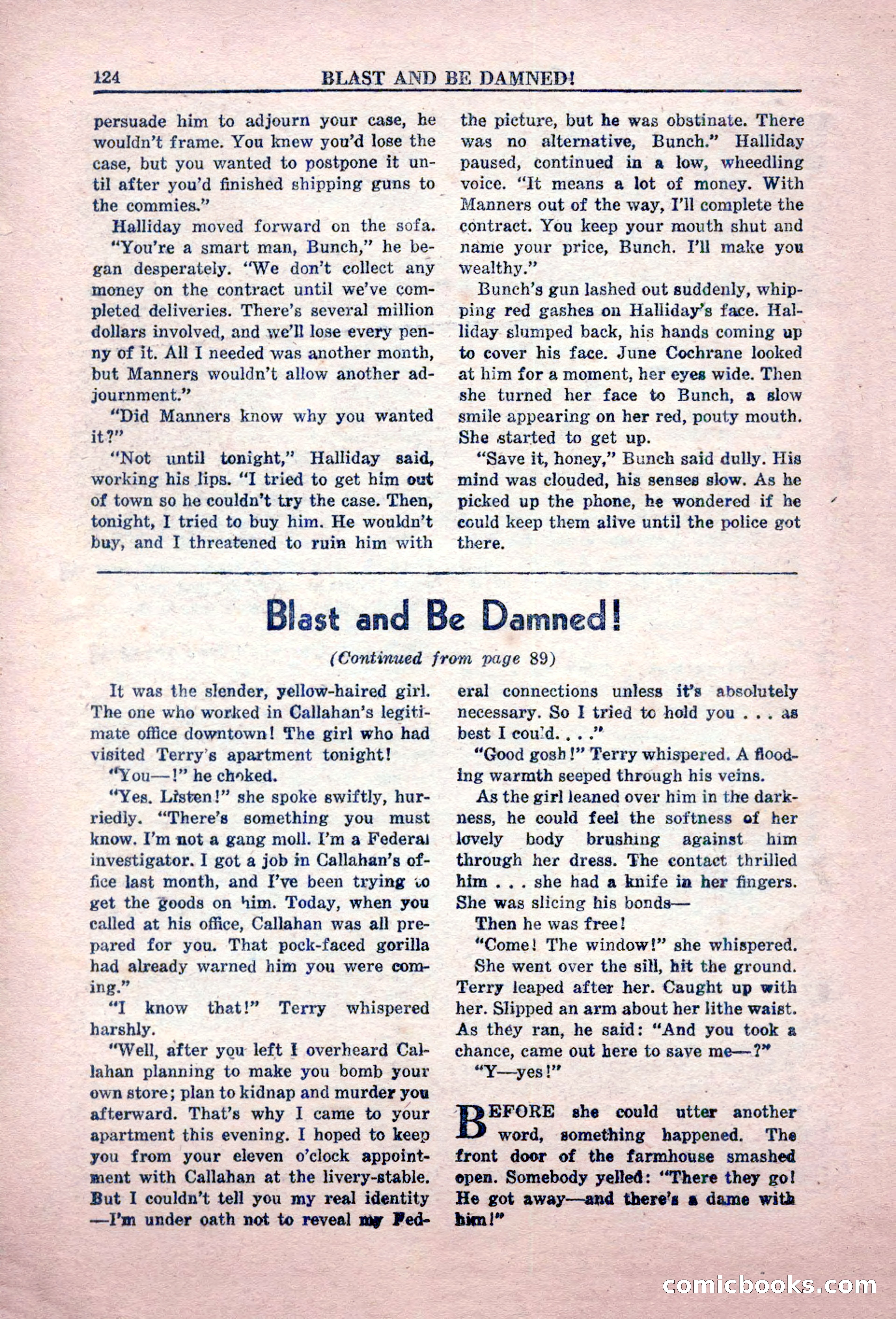 Private Detective Stories, February 1949 — page 124 of 132