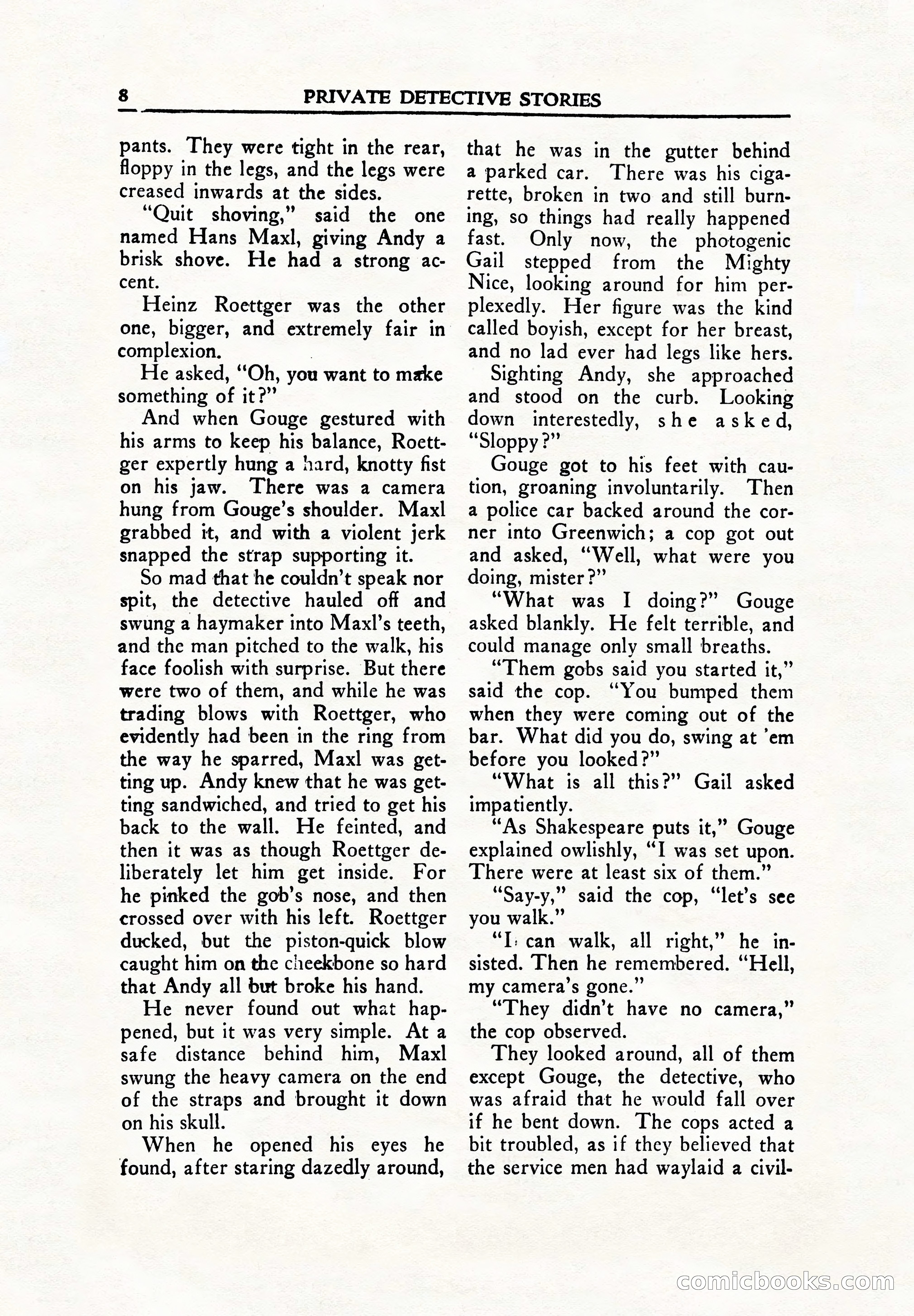 Private Detective Stories, June 1942 — page 10 of 132