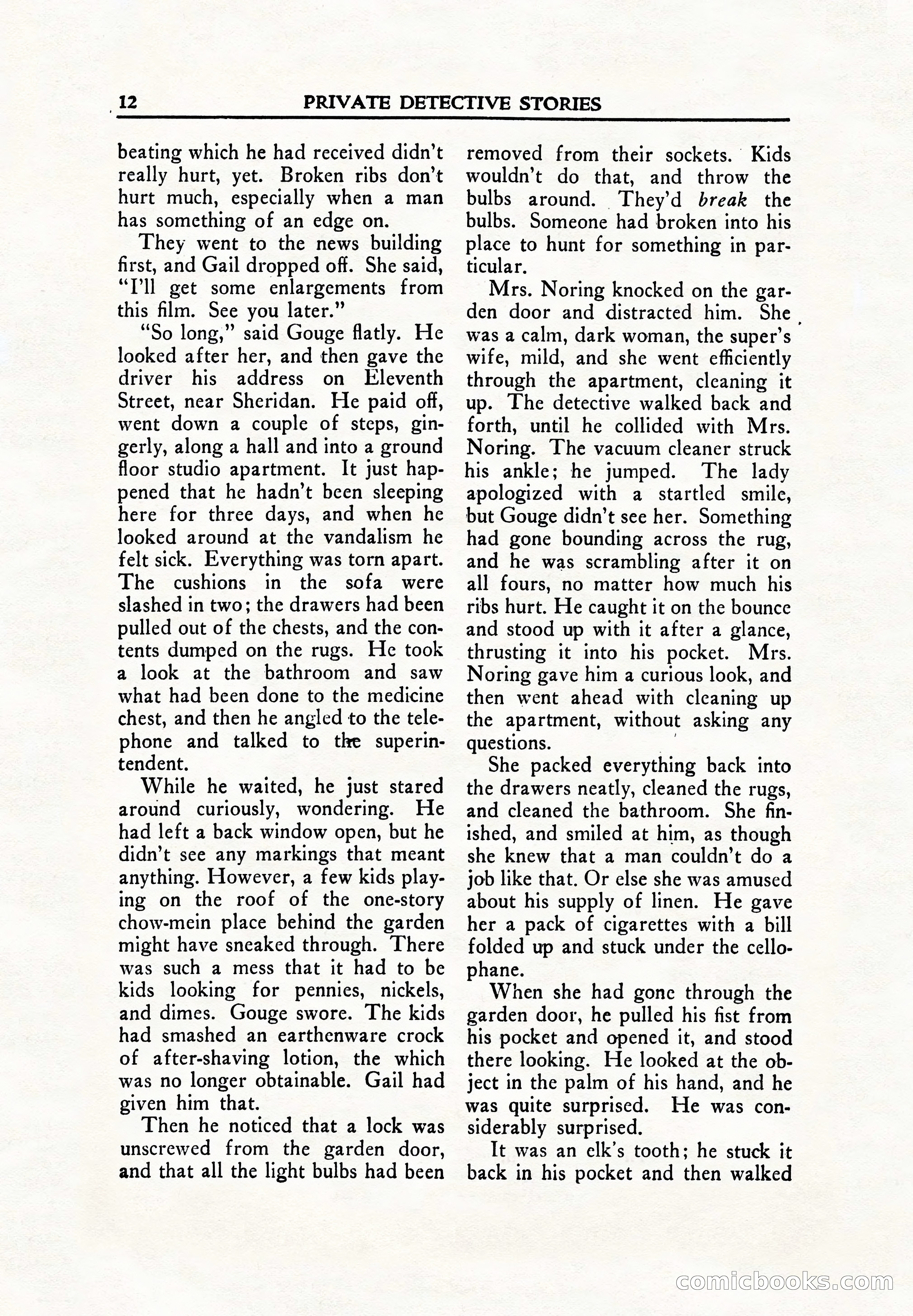 Private Detective Stories, June 1942 — page 14 of 132
