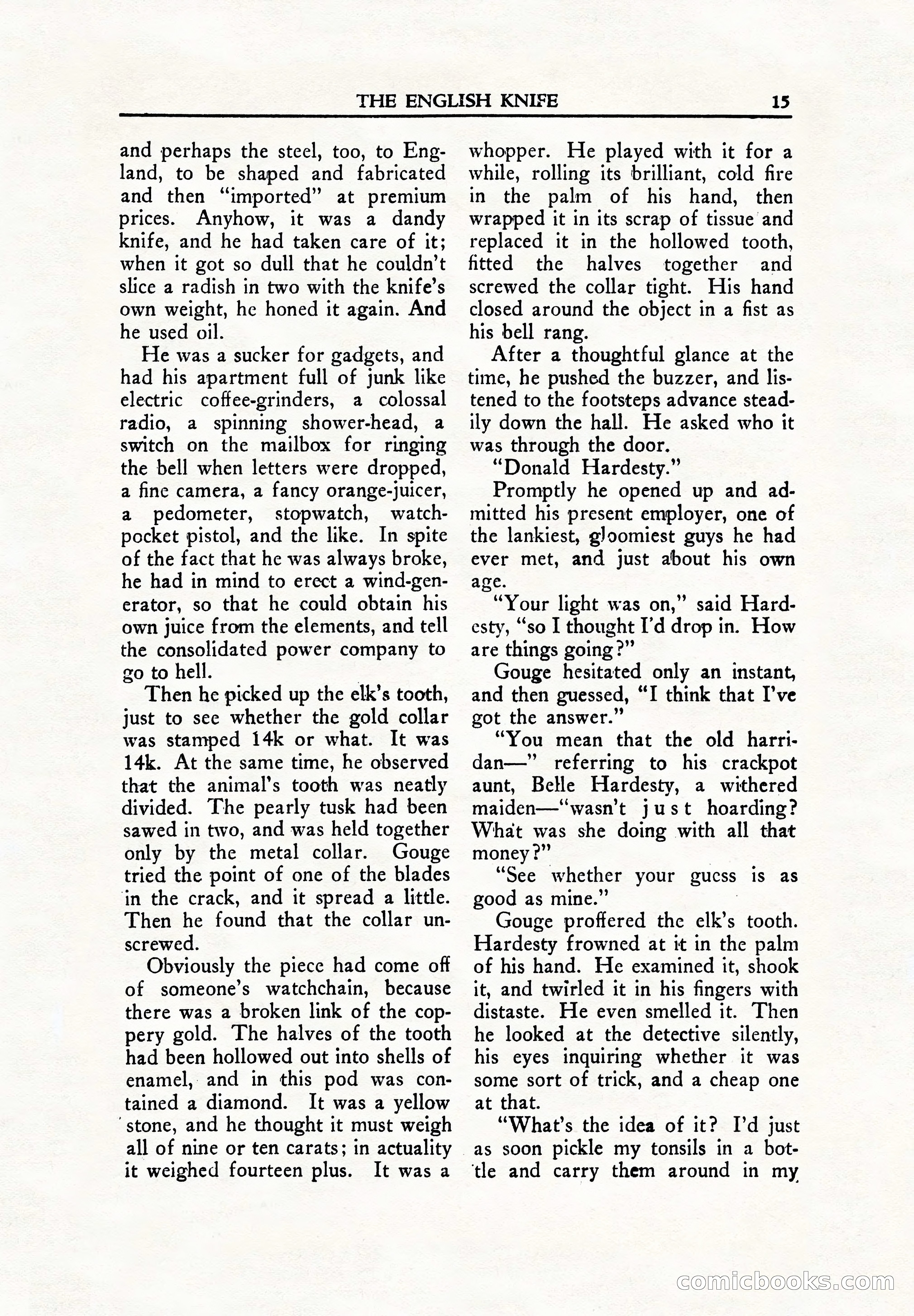 Private Detective Stories, June 1942 — page 17 of 132