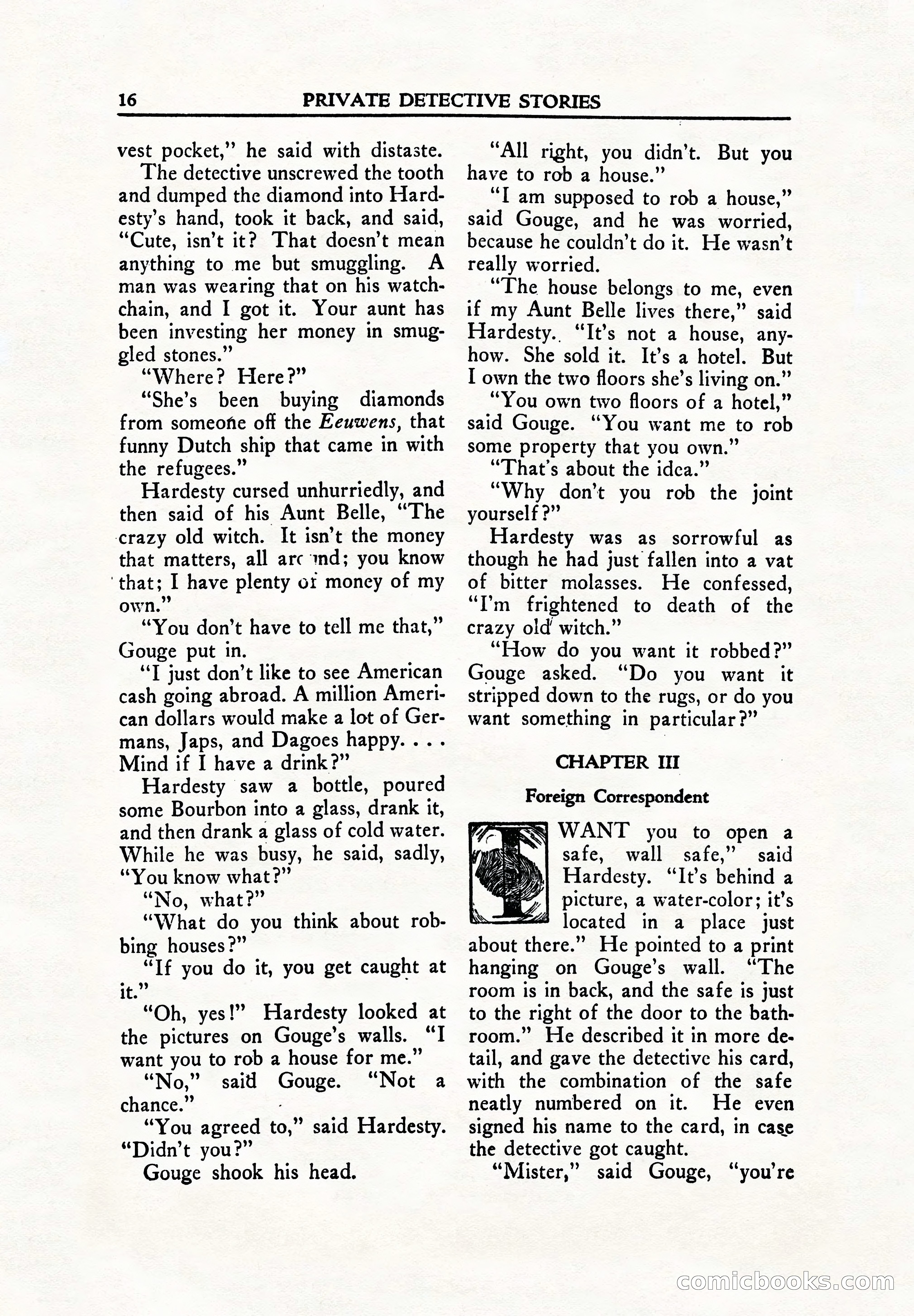 Private Detective Stories, June 1942 — page 18 of 132