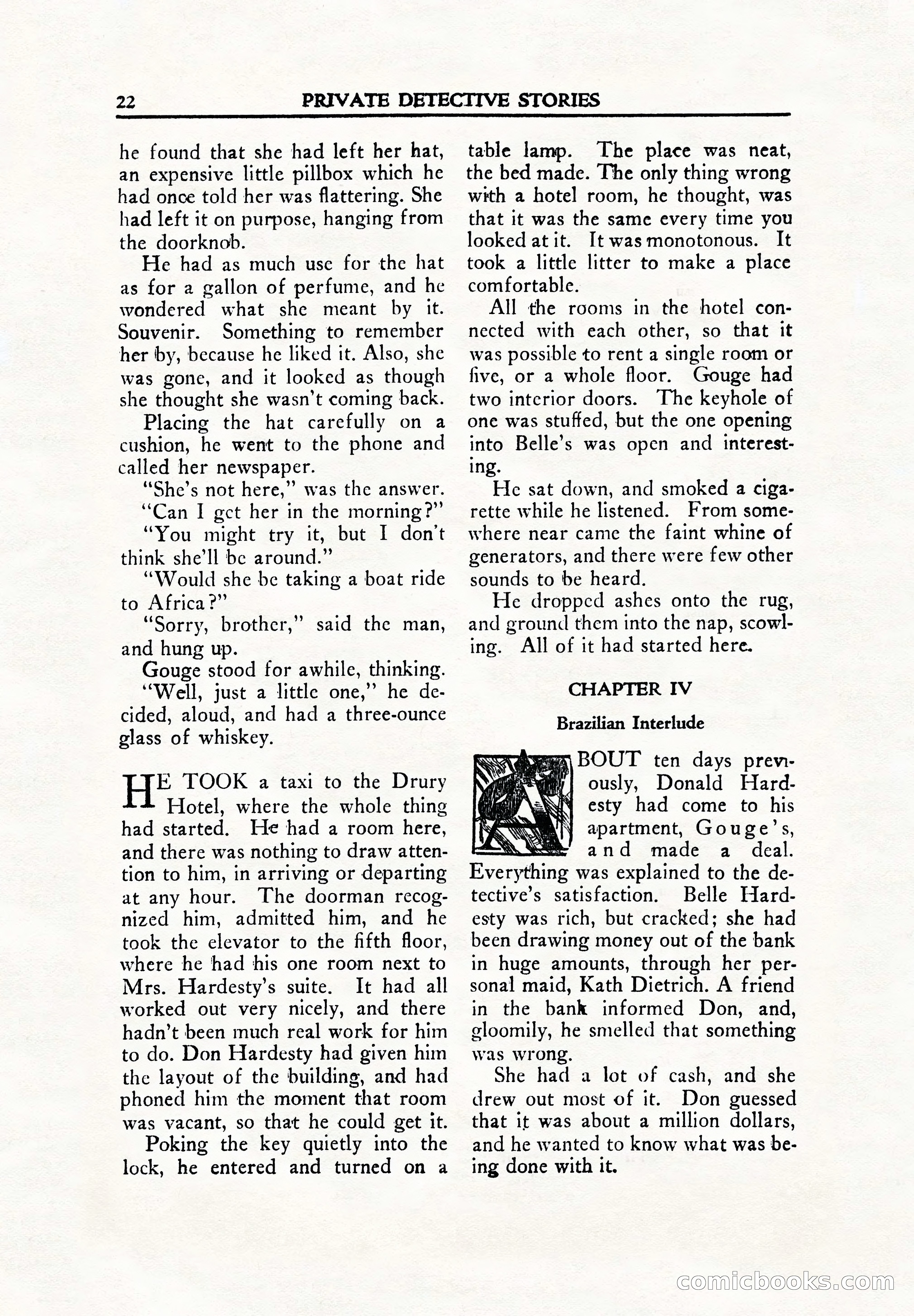 Private Detective Stories, June 1942 — page 24 of 132