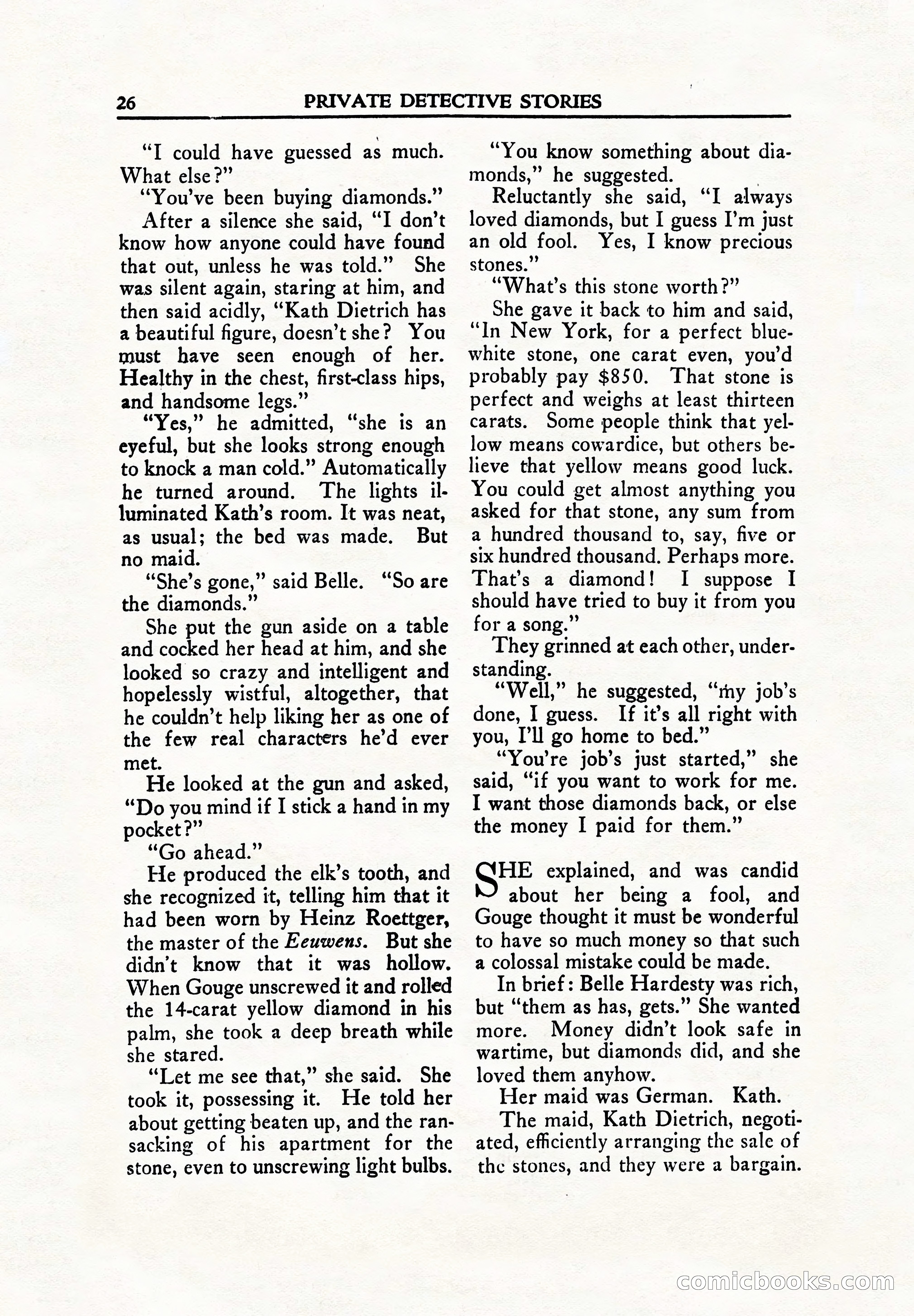 Private Detective Stories, June 1942 — page 28 of 132