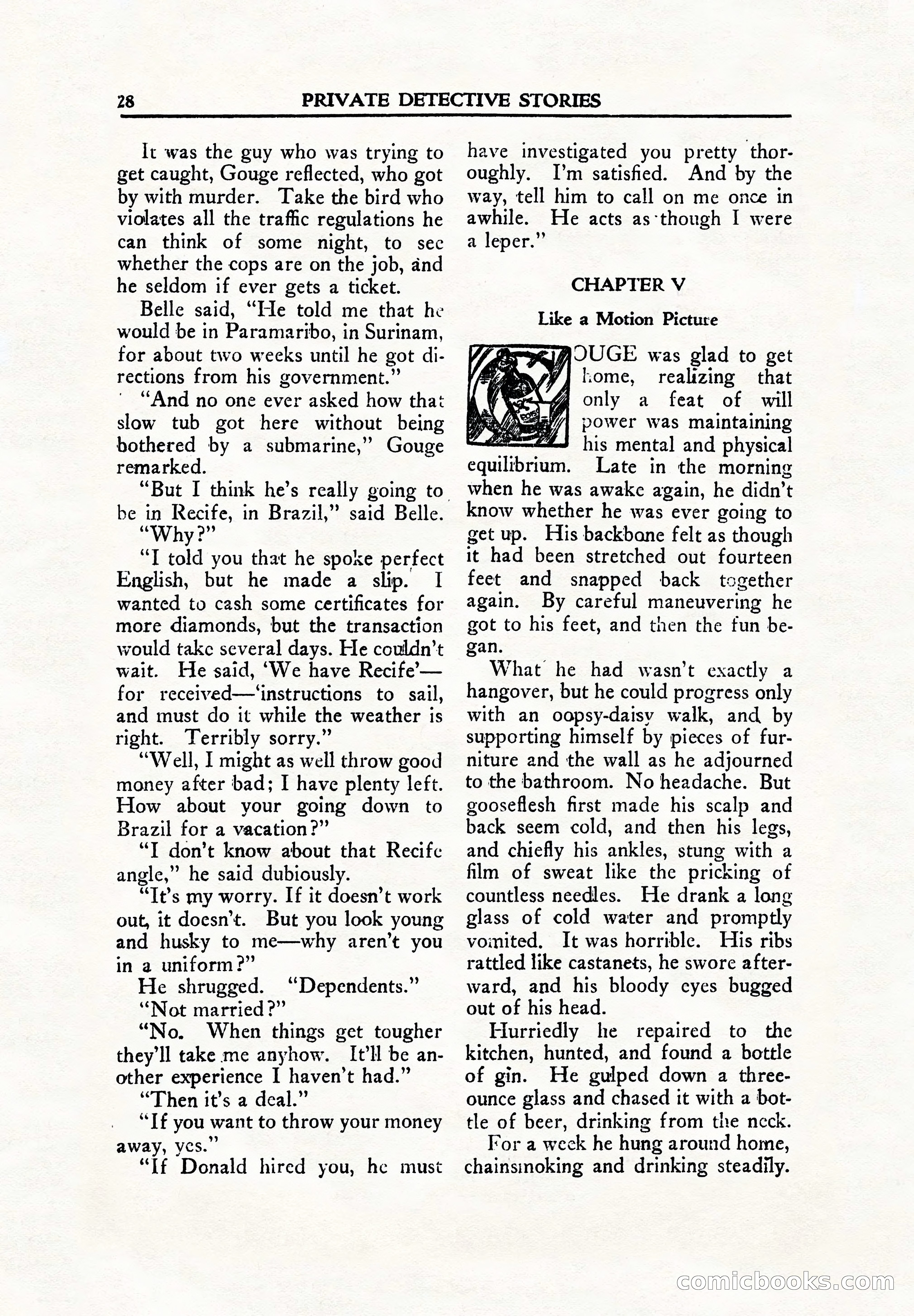 Private Detective Stories, June 1942 — page 30 of 132