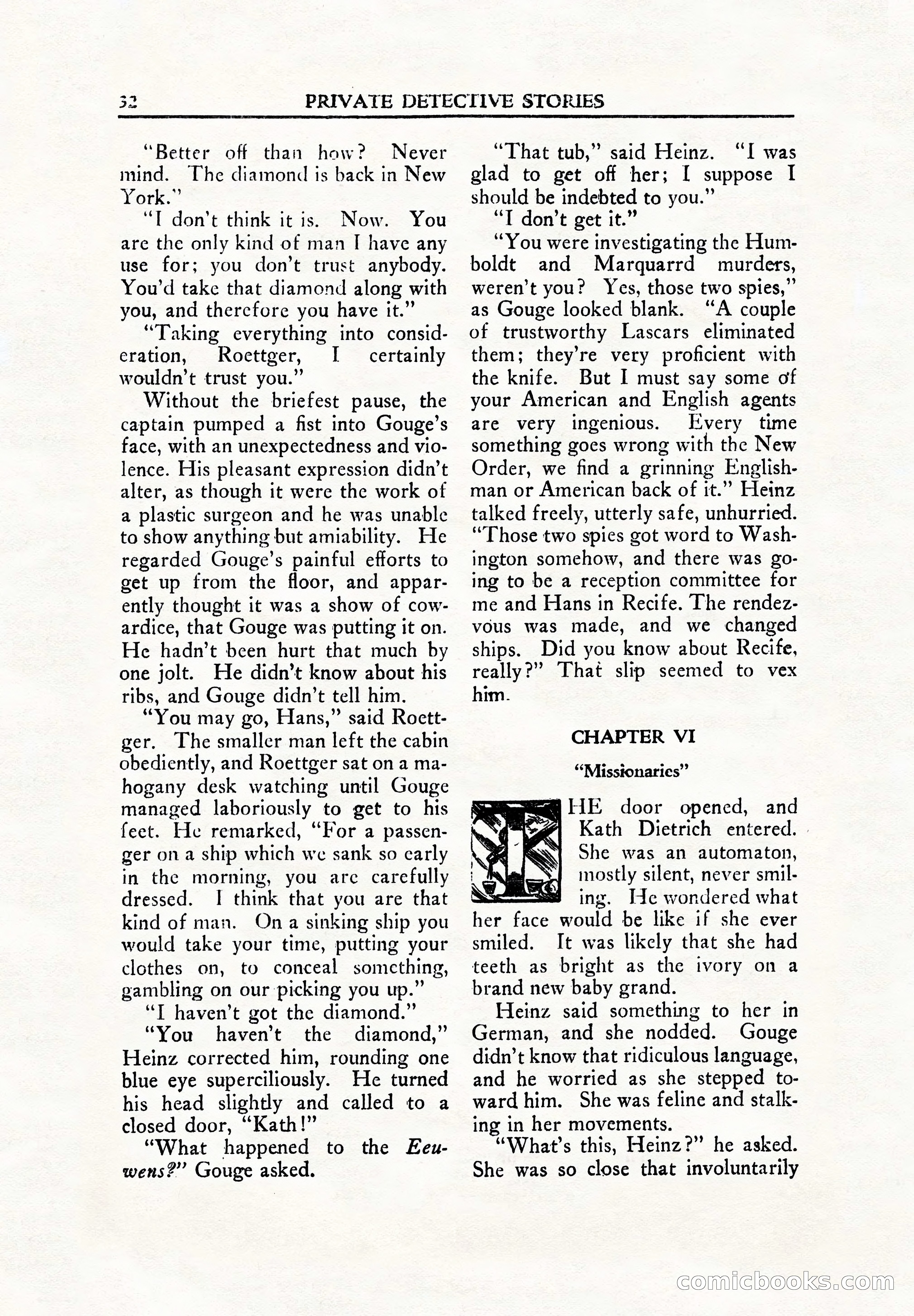 Private Detective Stories, June 1942 — page 34 of 132