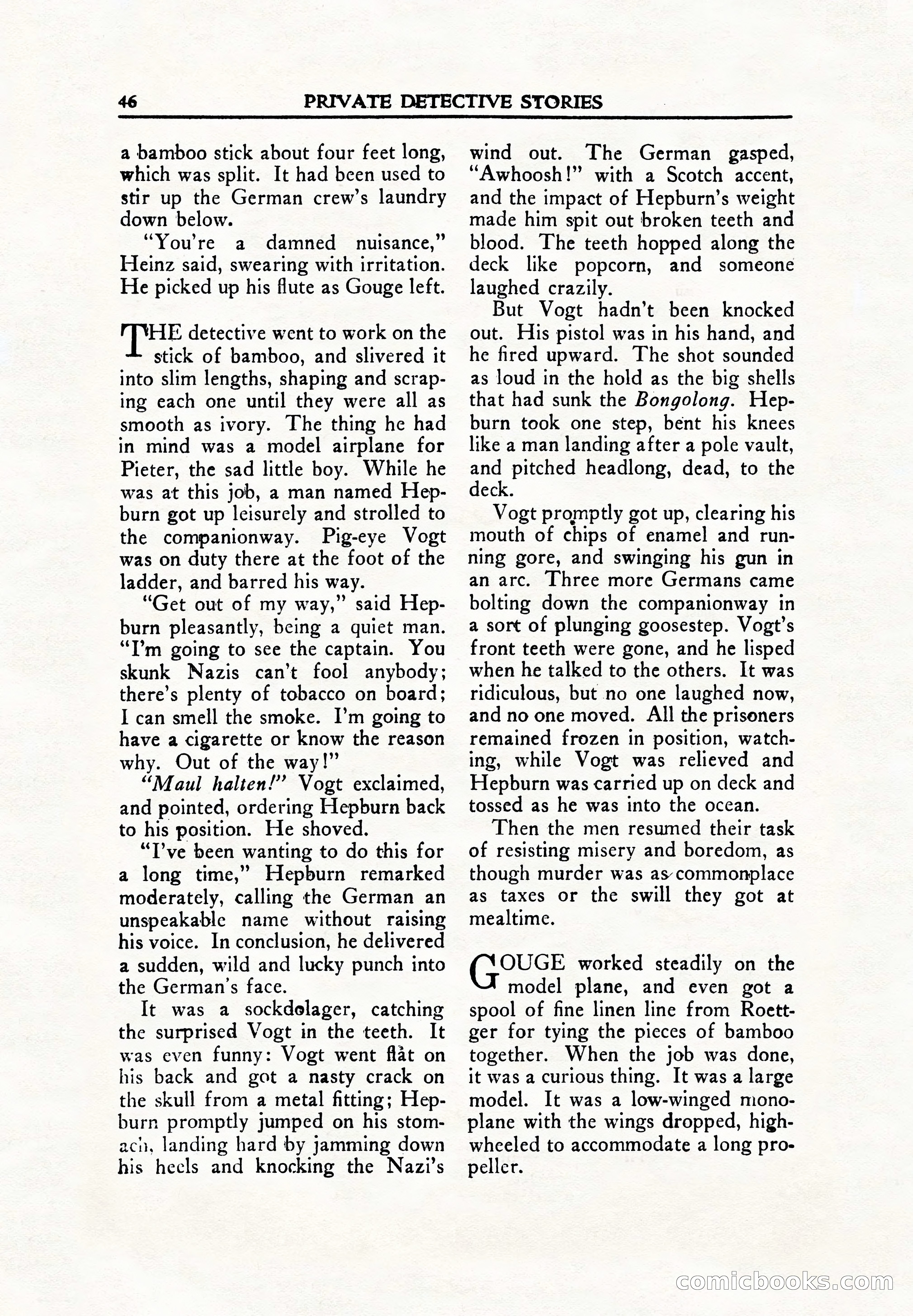 Private Detective Stories, June 1942 — page 48 of 132