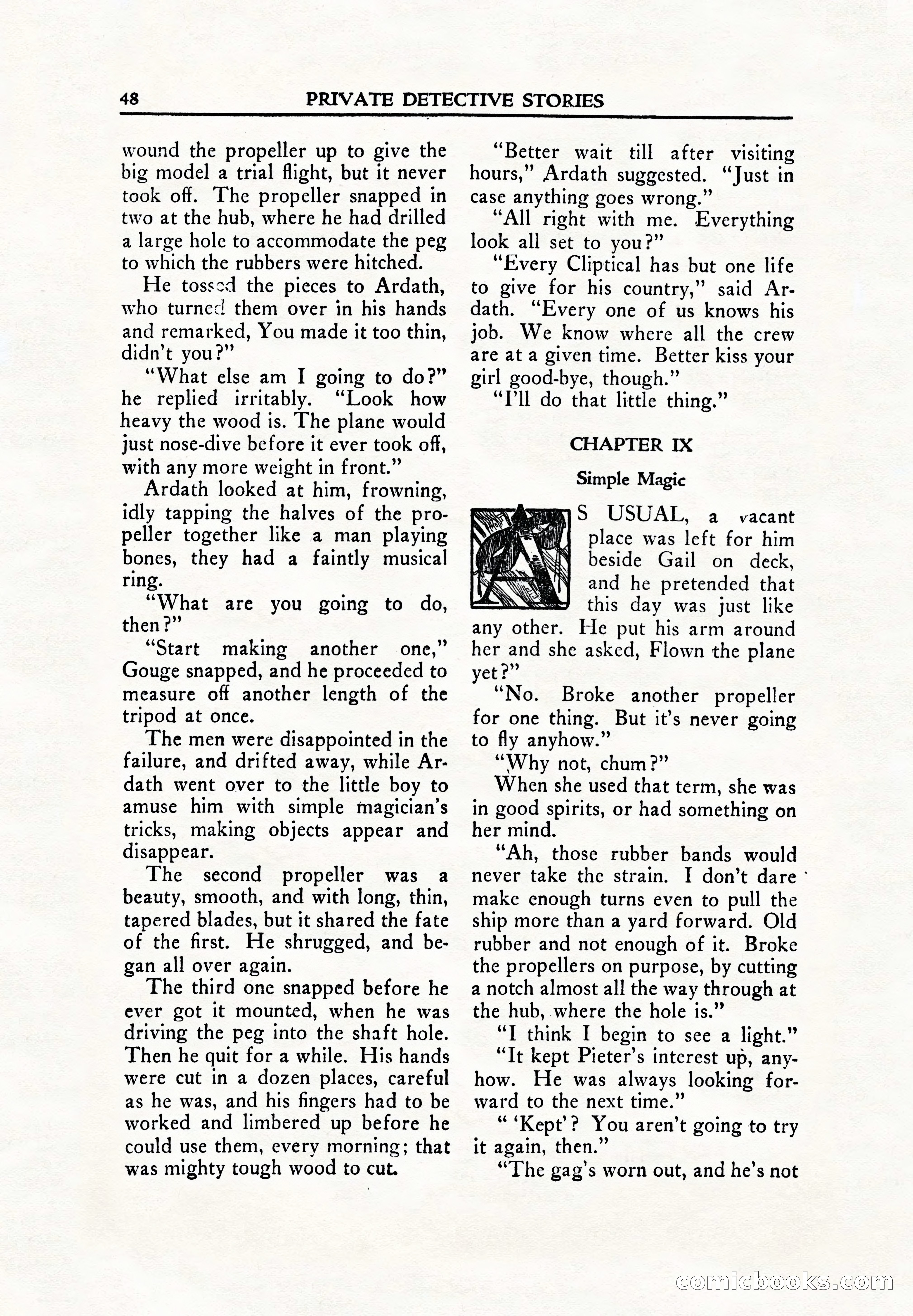 Private Detective Stories, June 1942 — page 50 of 132