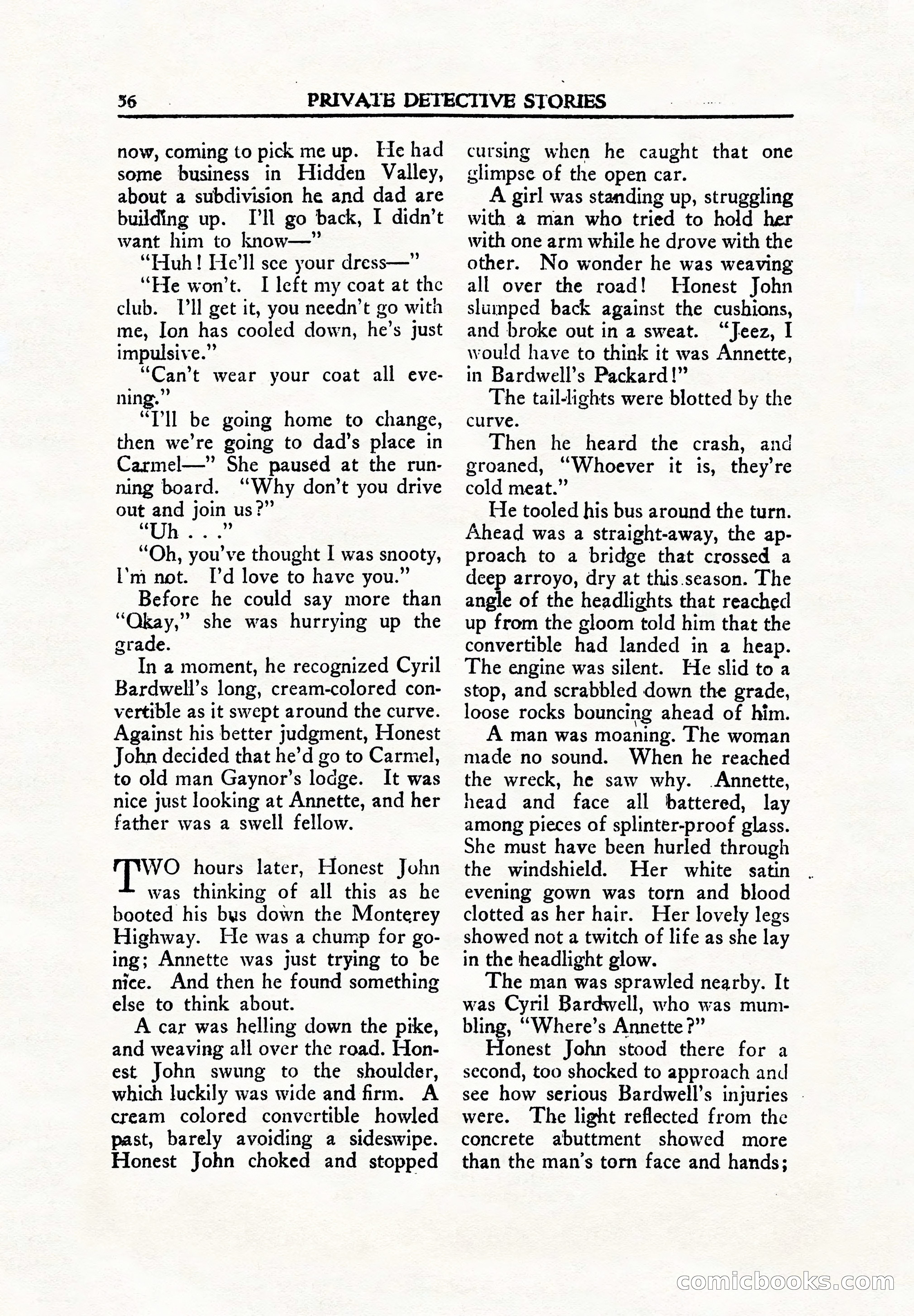 Private Detective Stories, June 1942 — page 58 of 132