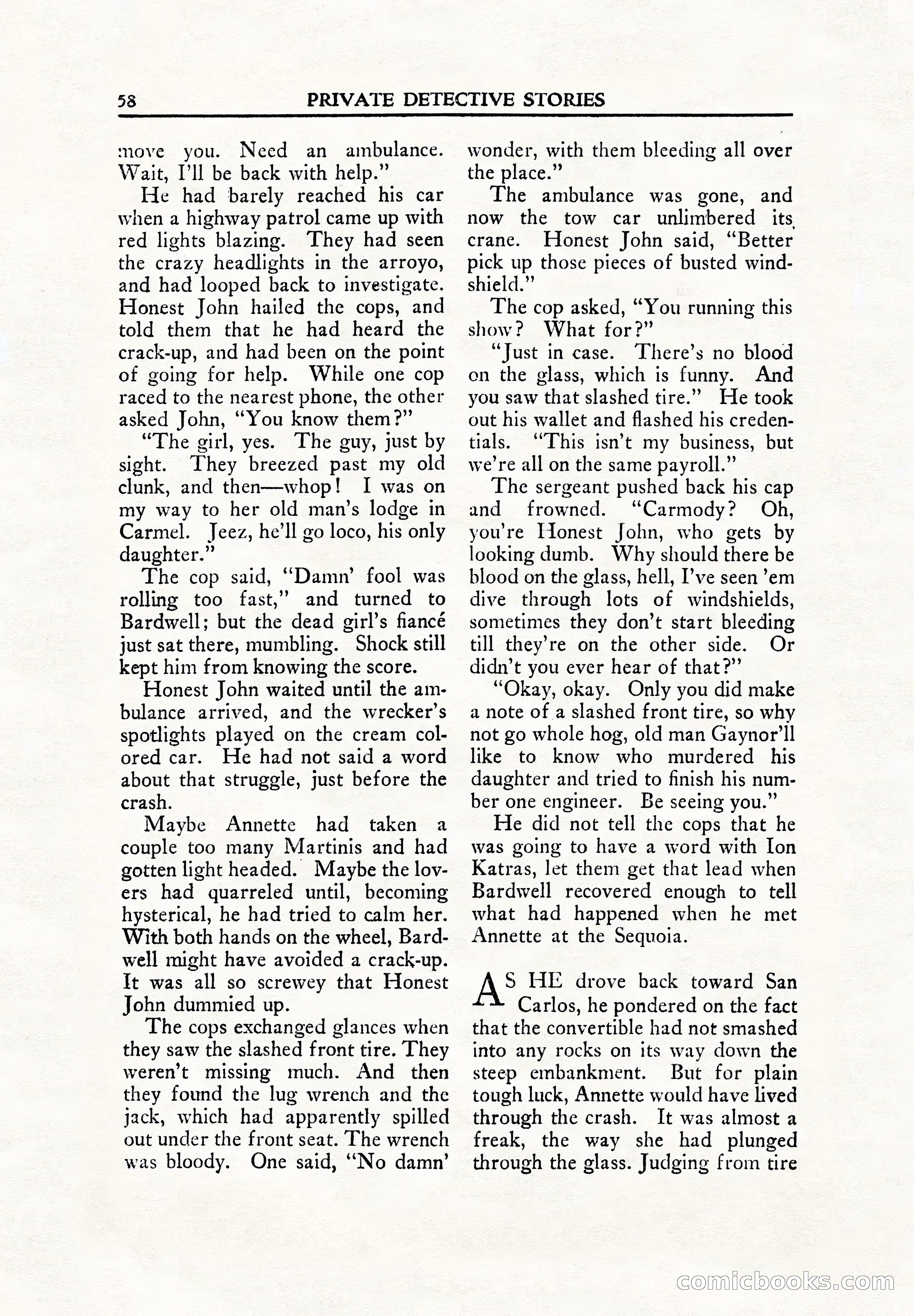 Private Detective Stories, June 1942 — page 60 of 132