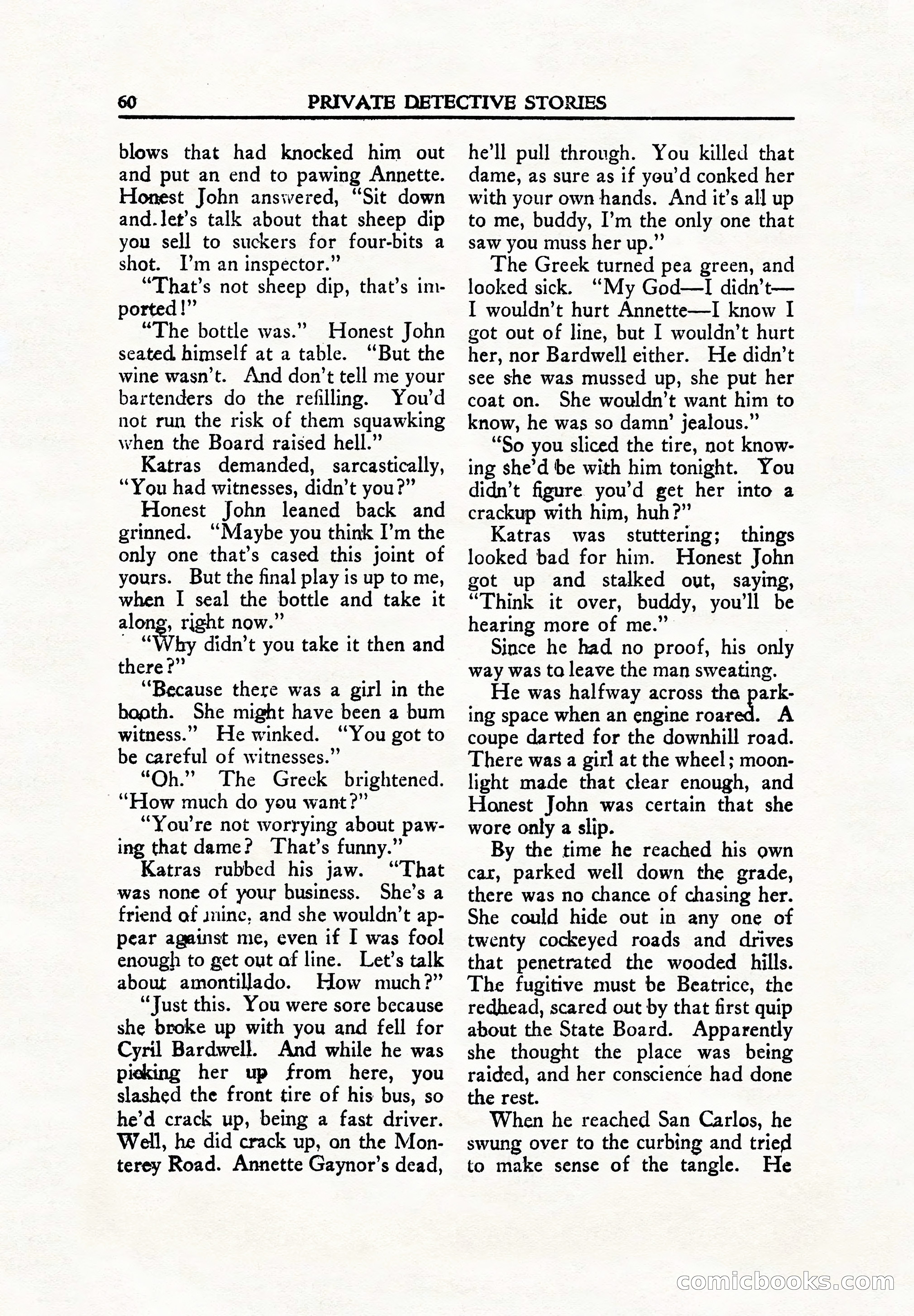 Private Detective Stories, June 1942 — page 62 of 132