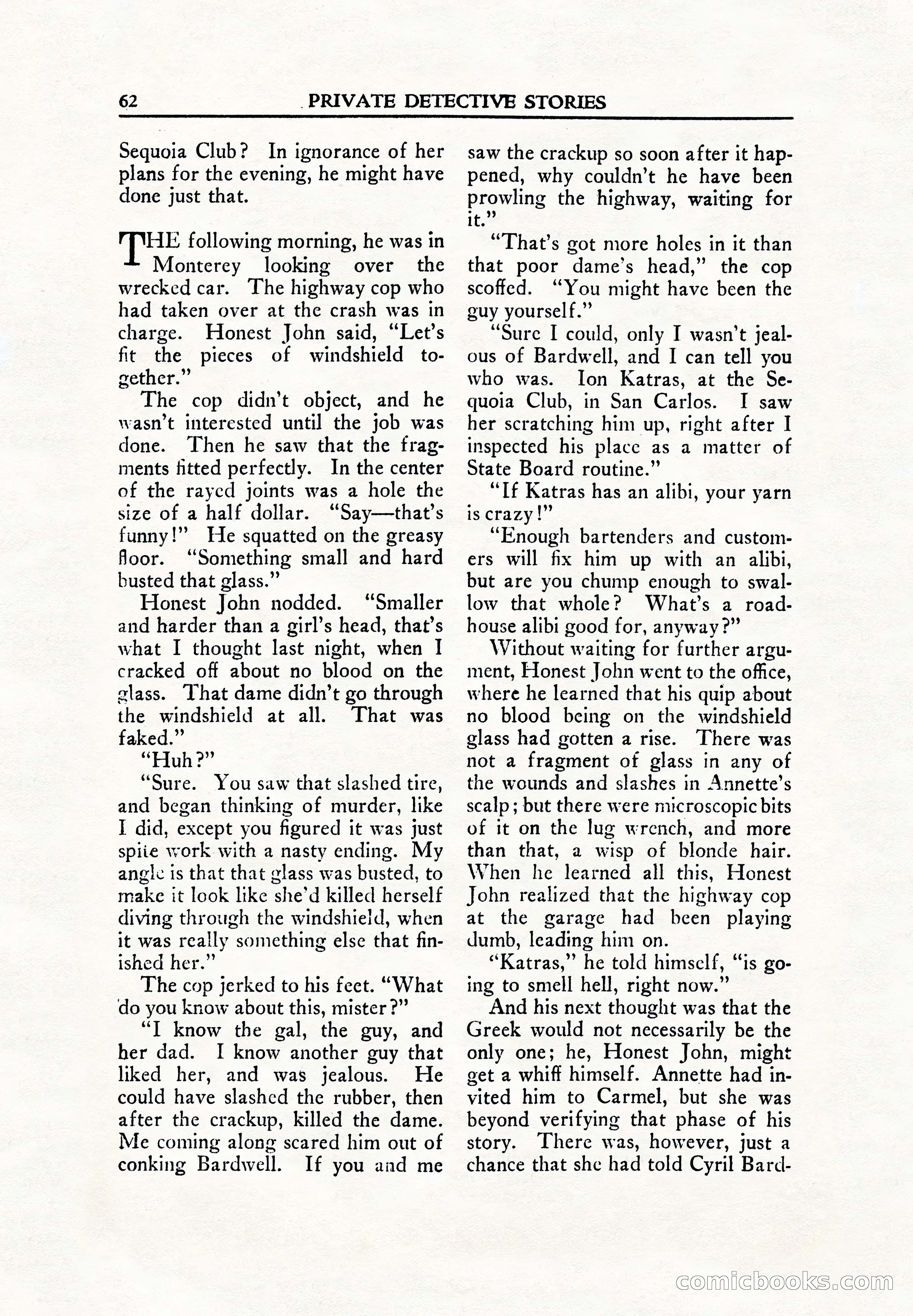 Private Detective Stories, June 1942 — page 64 of 132